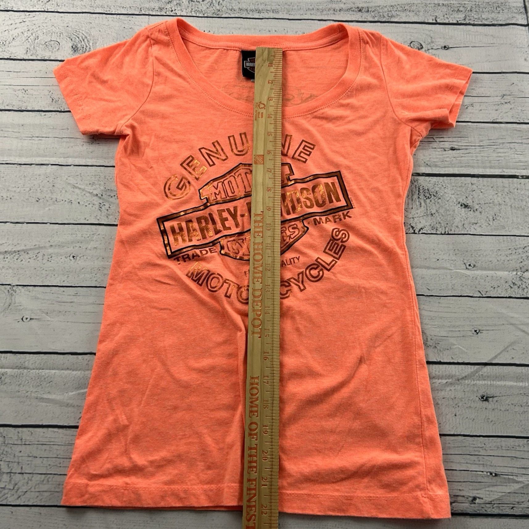 Harley Davidson Harley-Davidson T-Shirt Women’s Small Orange Short Sleeve Size S / US 4 / IT 40 - 4 Thumbnail