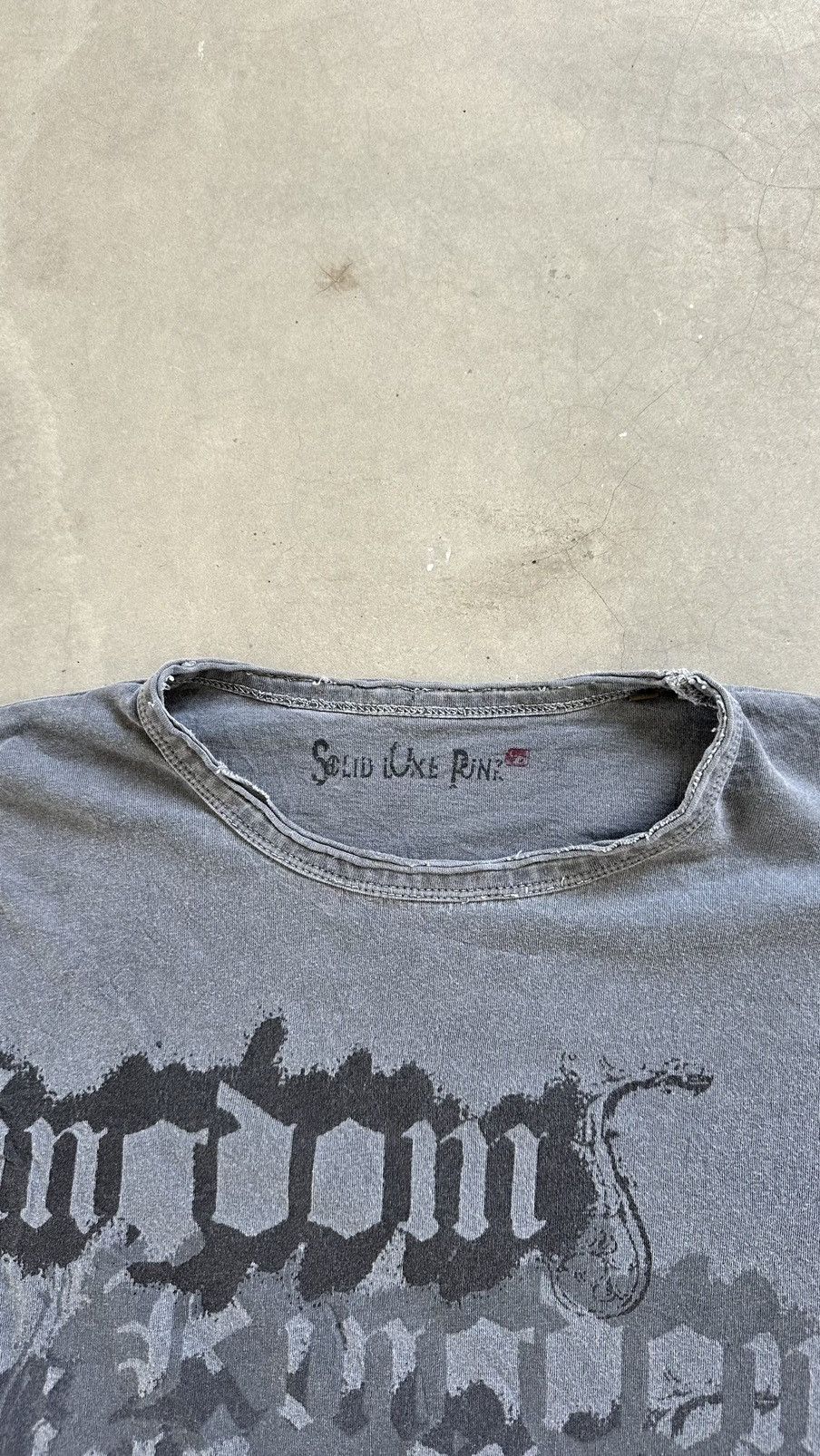 Japanese Brand × Vintage SOLID LUXE PUNK KINGDOM DIATRESSED TEE Size US M / EU 48-50 / 2 - 6 Thumbnail