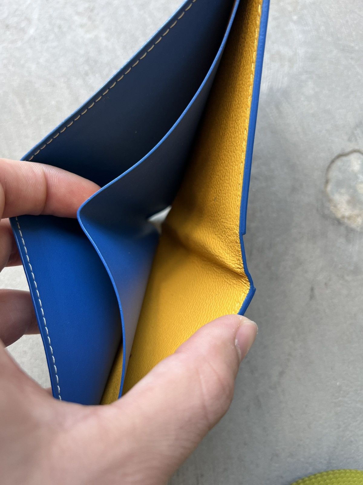 Goyard Blue Bi-Fold Wallet