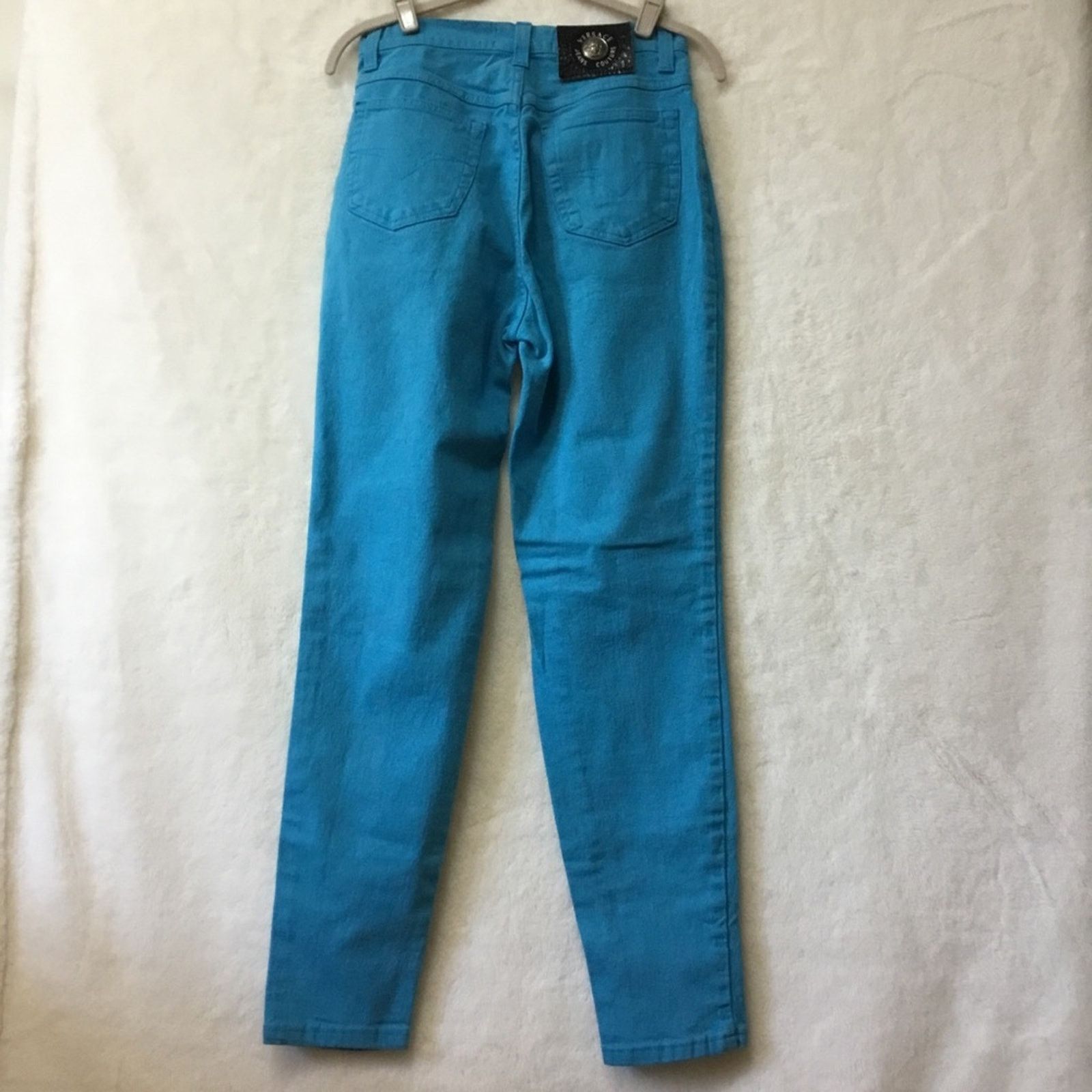 Versace Jeans Couture Versace Jeans Couture Bright Blue Stretch Denim Jeans Size 31" - 6 Thumbnail