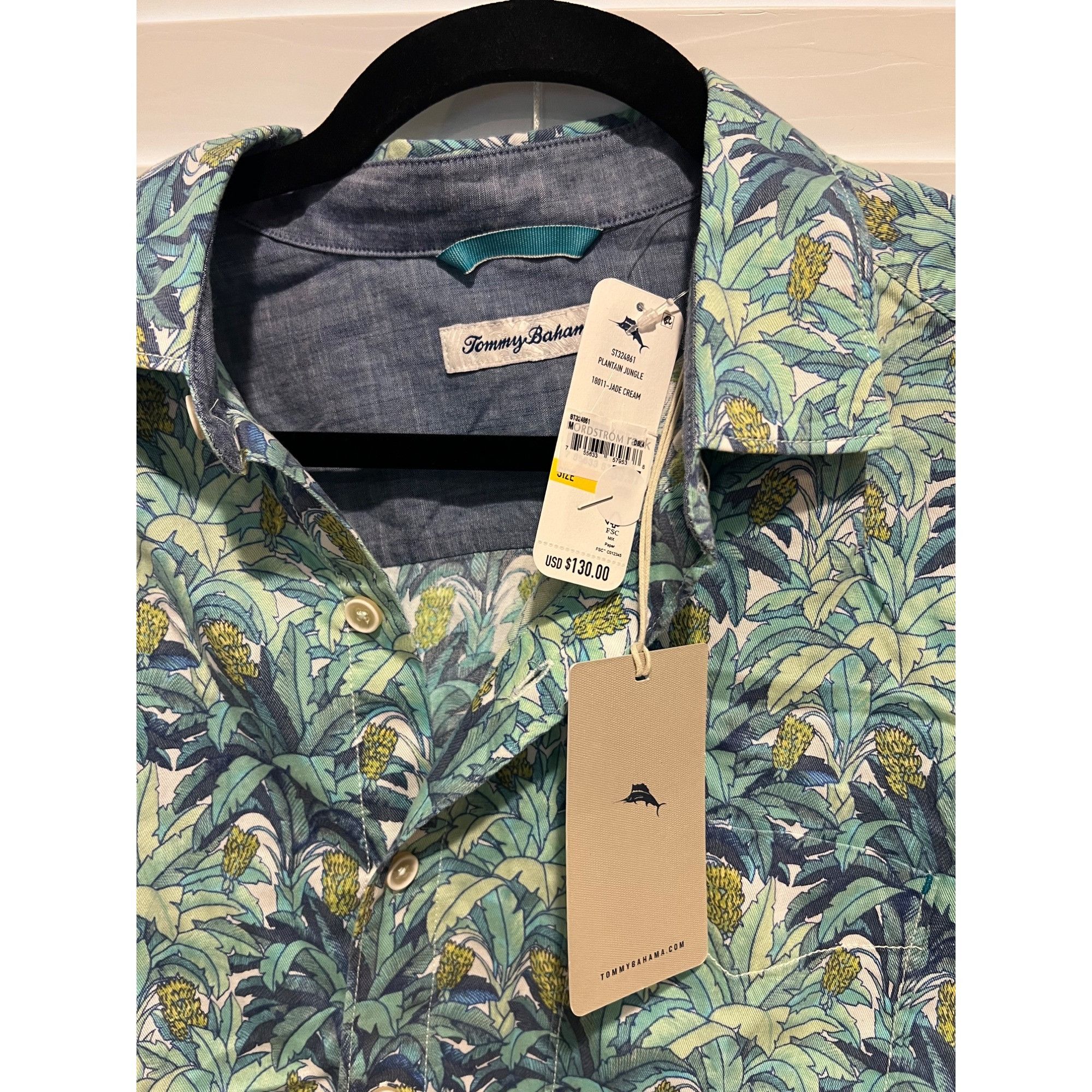 Tommy Bahama Tommy Bahama Coastal Cool Jungle Shirt - NWT - Size M Size US M / EU 48-50 / 2 - 2 Thumbnail