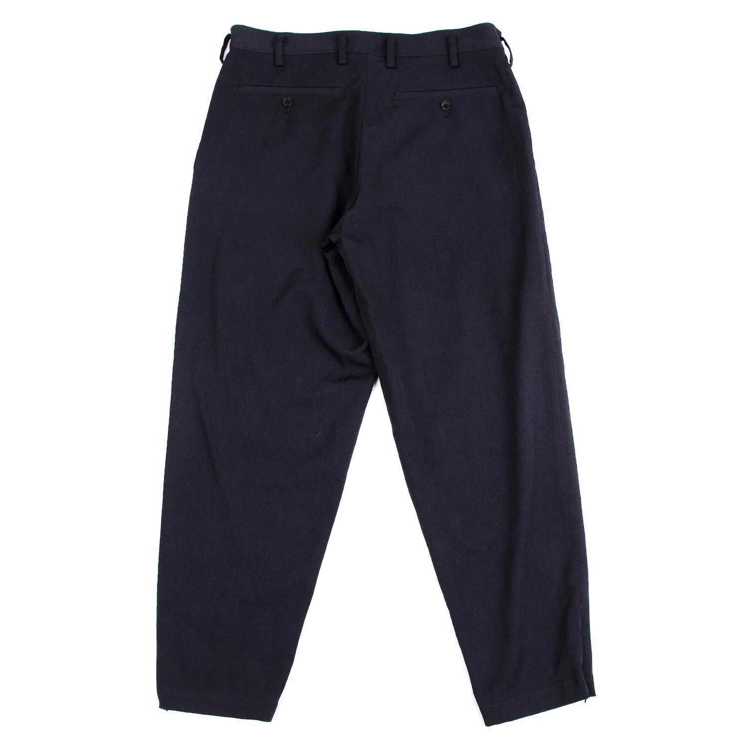 Yohji Yamamoto Yohji Yamamoto Wool Gabardine Zip Pants Navy 2 Size US 32 / EU 48 - 9 Thumbnail