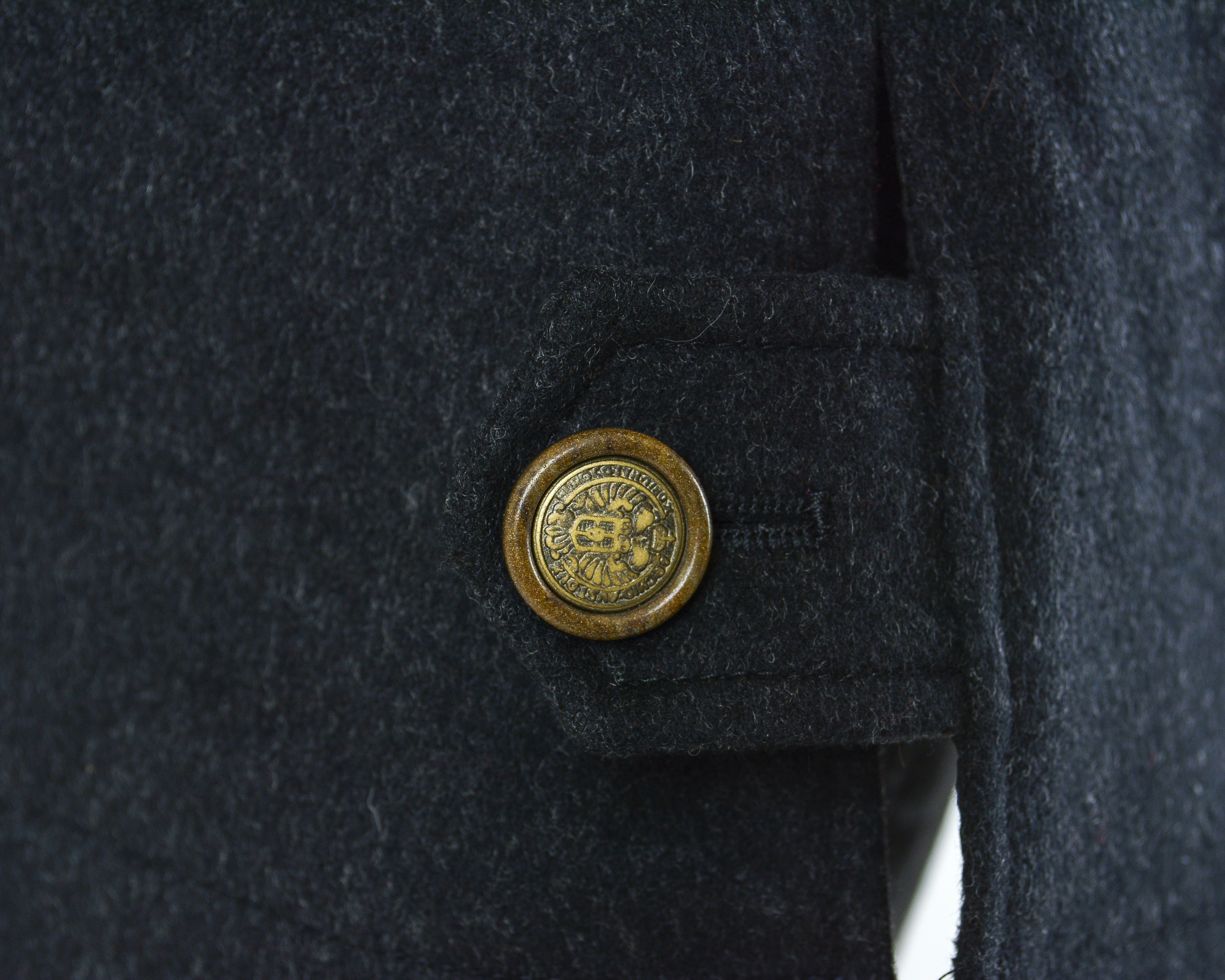 Other × Vintage Loden Frey Wool Cashmere Coat Full Zip Up Jacket Black Size L / US 10 / IT 46 - 6 Thumbnail