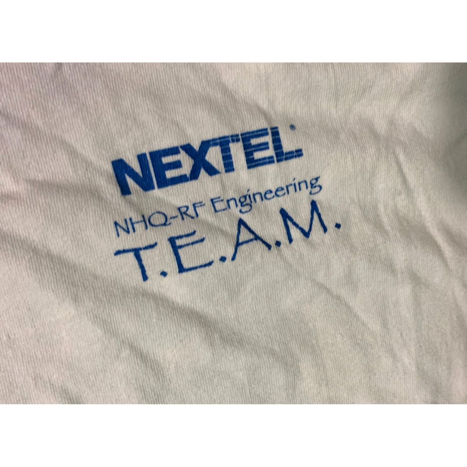 Hanes VINTAGE 90s Hanes Double Sided Nextel Engineering Team T Shirt Adult XL White Mens Size US XL / EU 56 / 4 - 4 Thumbnail