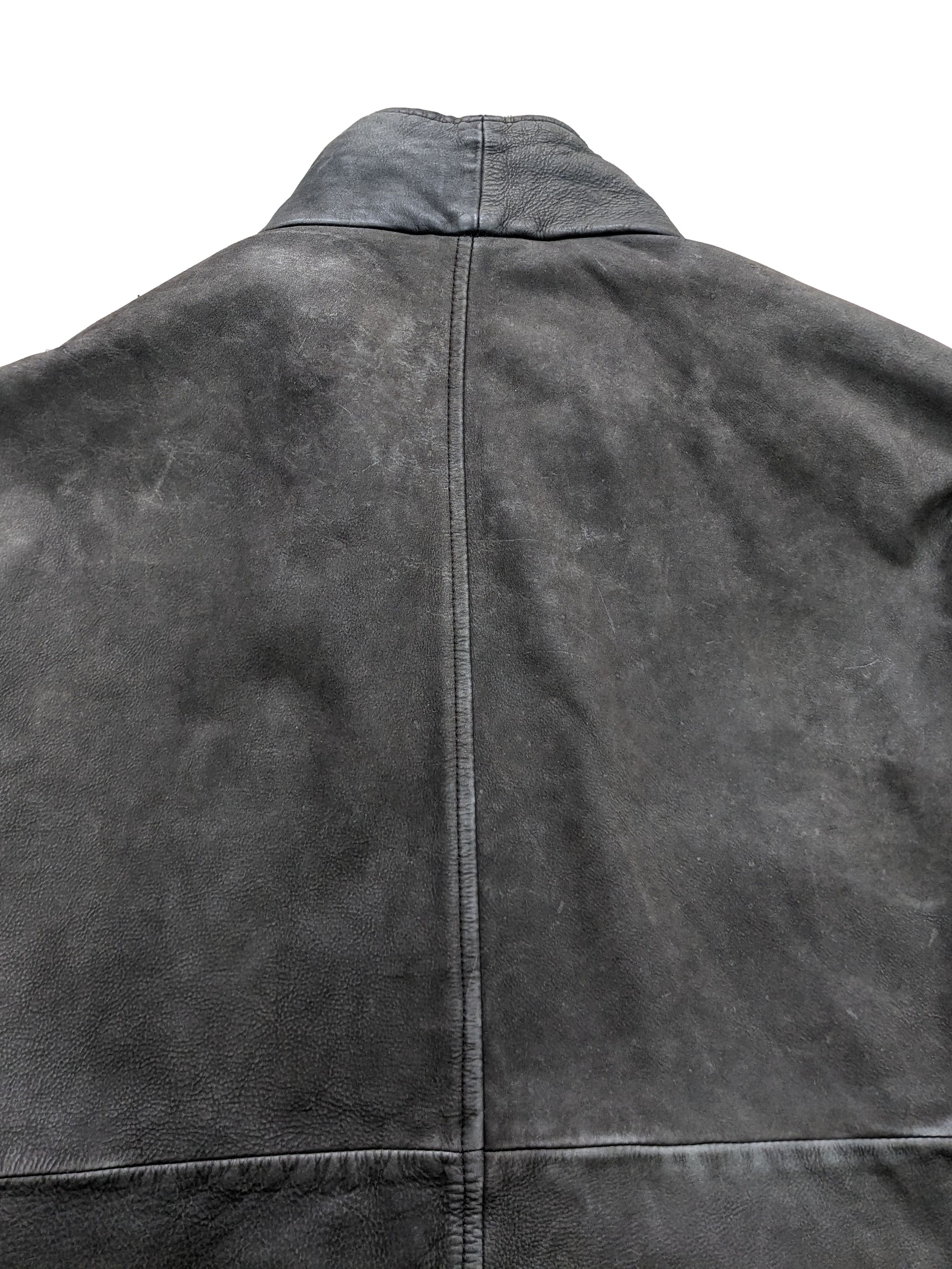 Japanese Brand Vtg Distressed Leather Jacket Japanese Tenson Issey Miyake Size US XL / EU 56 / 4 - 6 Thumbnail