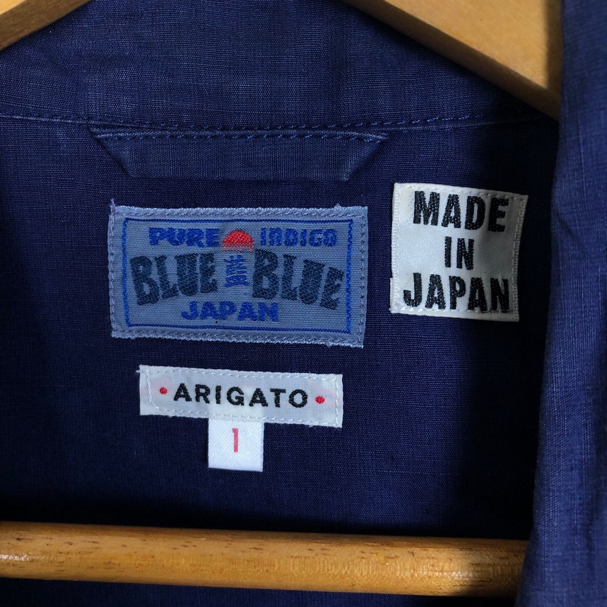 Blue Blue Japan × Indigo × Japanese Brand Vintage Blue Blue Japan Arigato Pure Indigo Long Coat Size US M / EU 48-50 / 2 - 6 Thumbnail