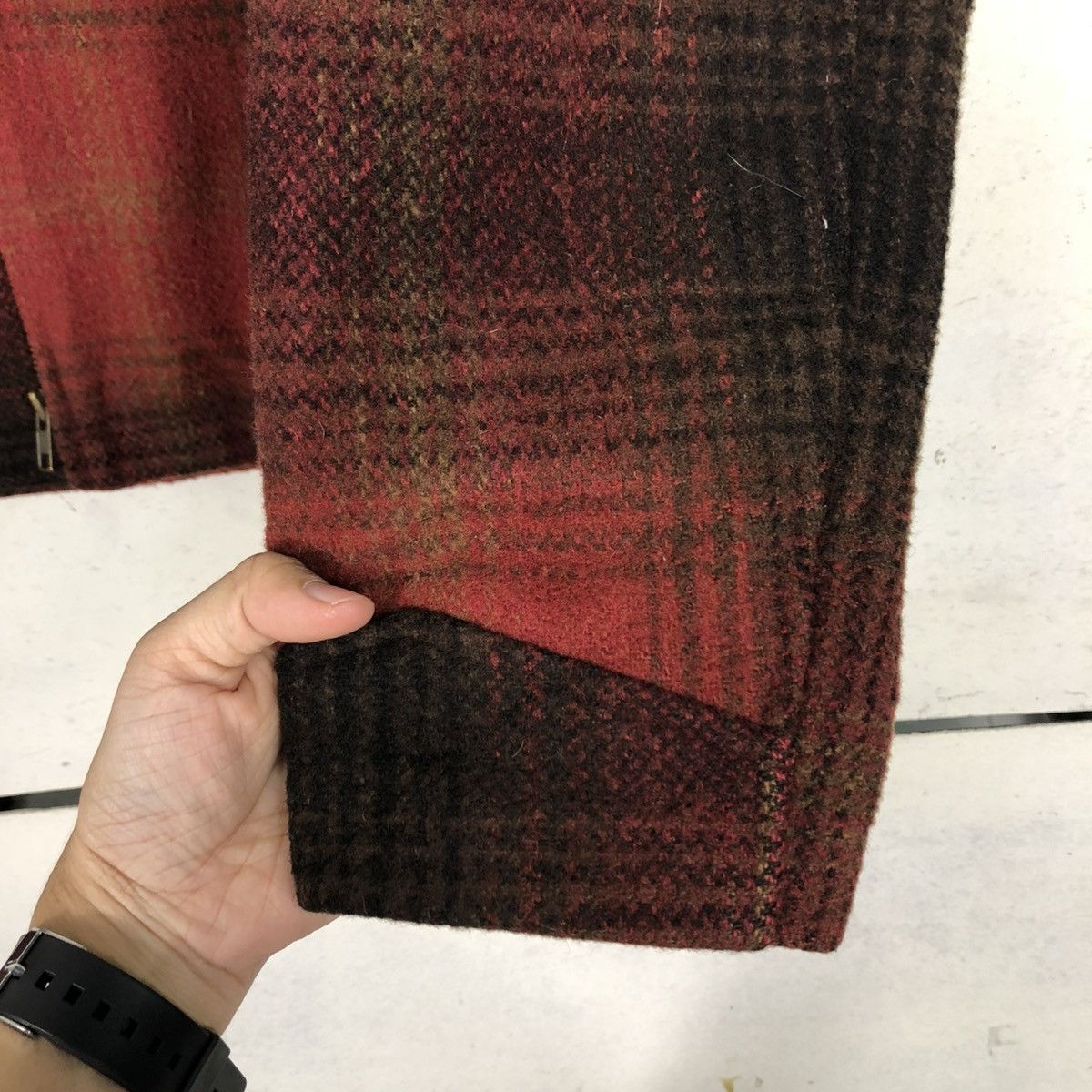 Japanese Brand 🔥VINTAGE CHORE WOOL JACKET UNIQLO TARTAN ISSEY MIYAKE Size US M / EU 48-50 / 2 - 17 Thumbnail