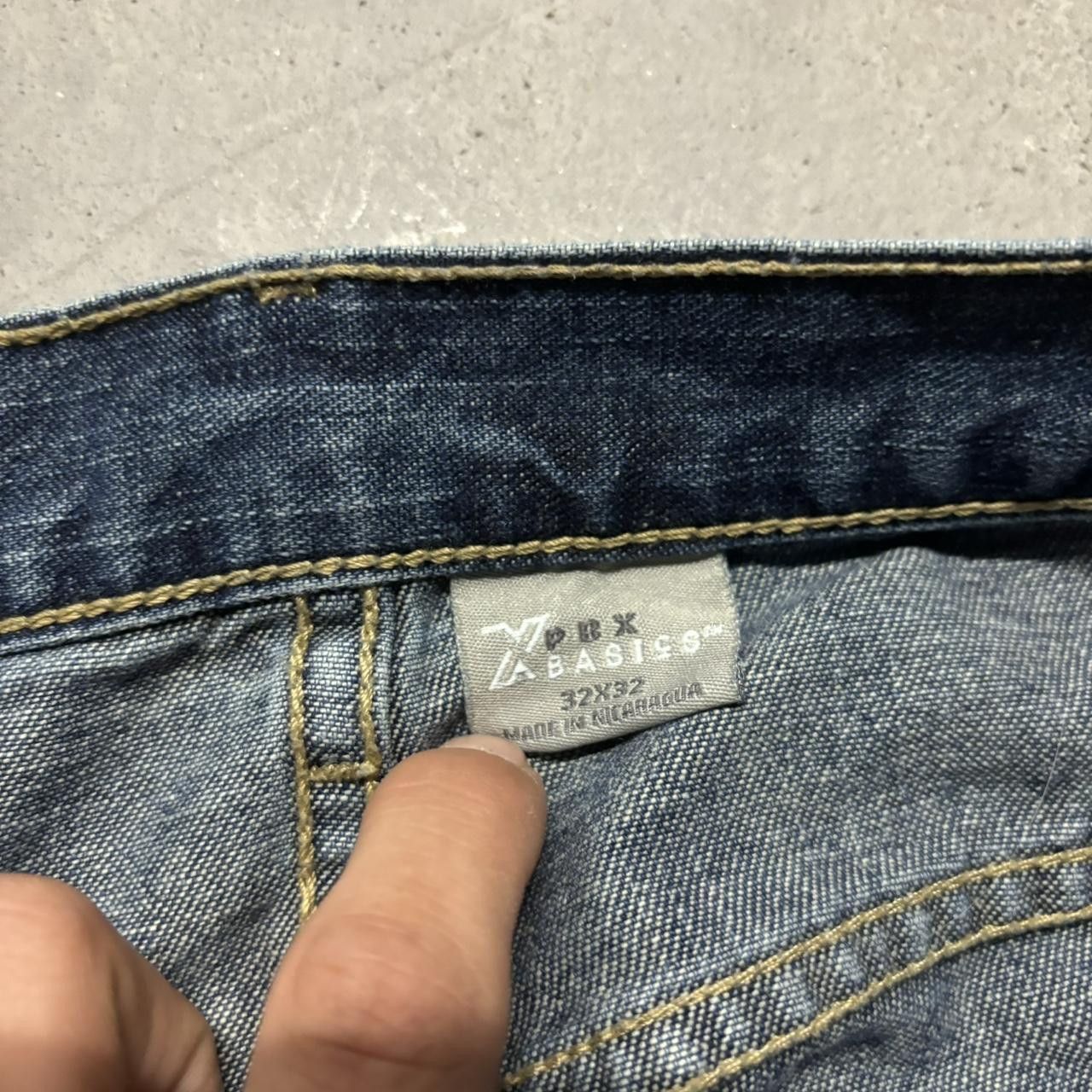 Japanese Brand × Vintage Crazy Vintage Y2K/2000s Grunge Dark Wash Essential Denim Jeans! Size US 32 / EU 48 - 7 Thumbnail