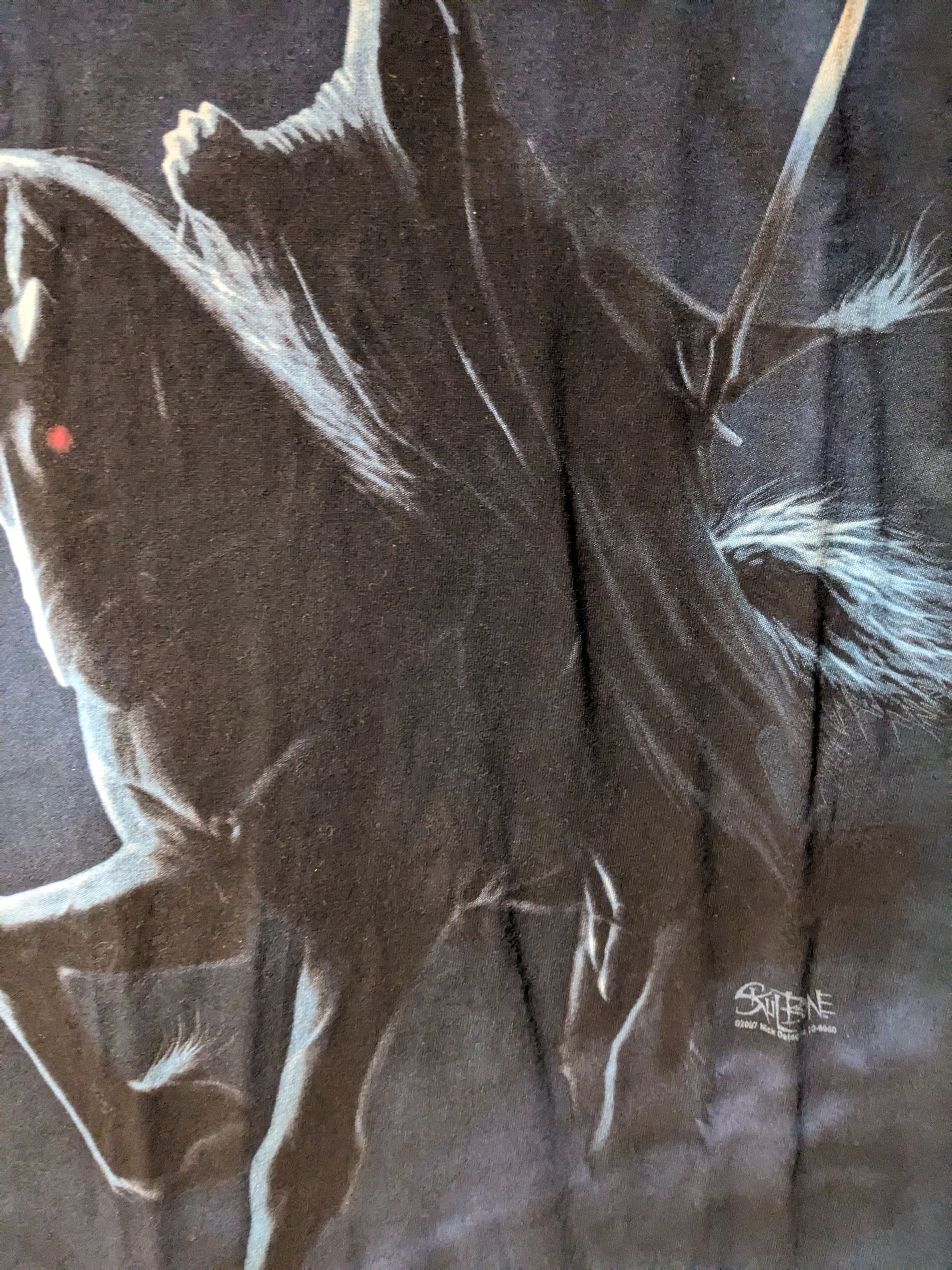 The Mountain × Vintage Vintage 2007 Grim Reaper Horse Death Skull X-Large T-Shirt Size US XL / EU 56 / 4 - 2 Thumbnail