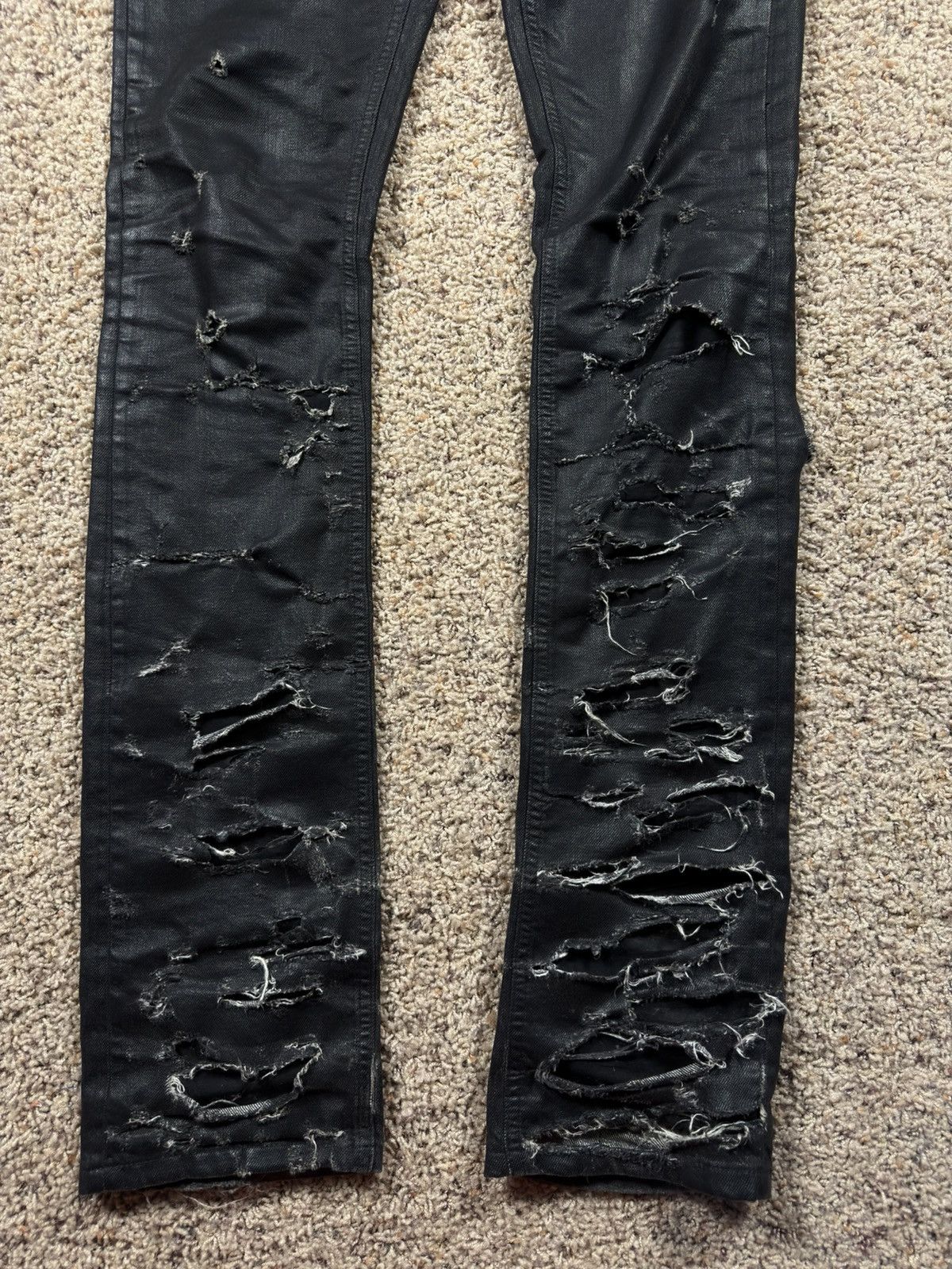 Dior Dior Homme SS04 Waxed Strip Denim Size US 29 - 3 Thumbnail