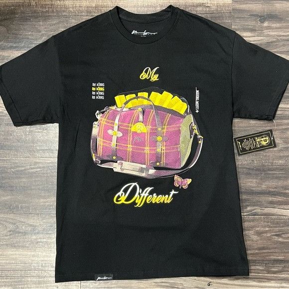 Other Small Men's Positive wear Black Graphic T-Shirt Size US L / EU 52-54 / 3 - 1 Preview