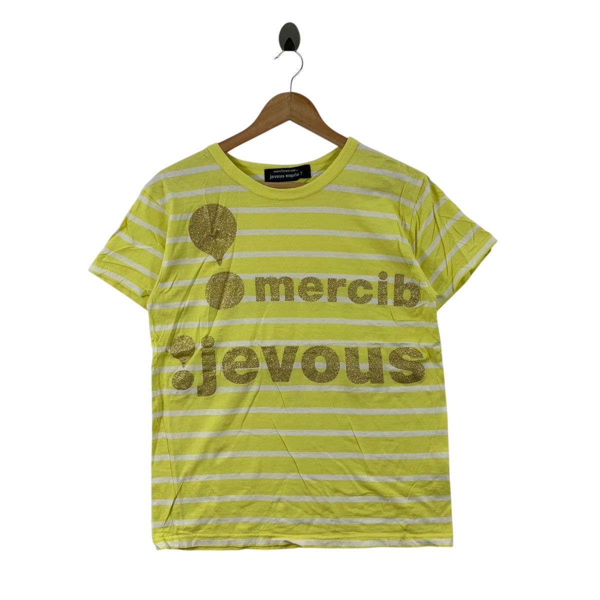 Issey Miyake ISSEY MIYAKE MERCIBEAUCOUP Jevous Enpriel Overprint Tshirt Size S / US 4 / IT 40 - 1 Thumbnail