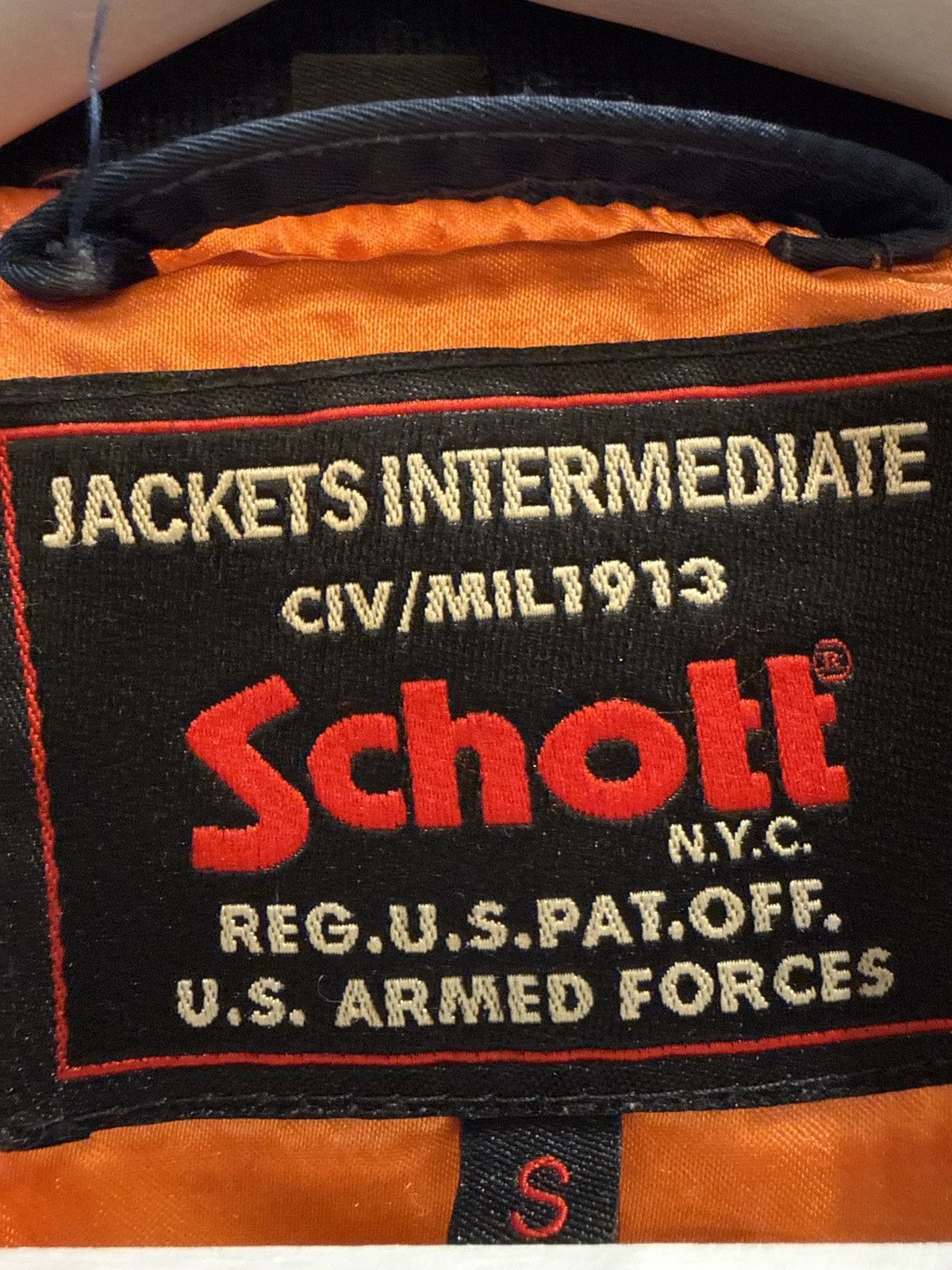 Schott Vintage Schott Nylon Flight Jacket (Bomber) Size US S / EU 44-46 / 1 - 2 Thumbnail