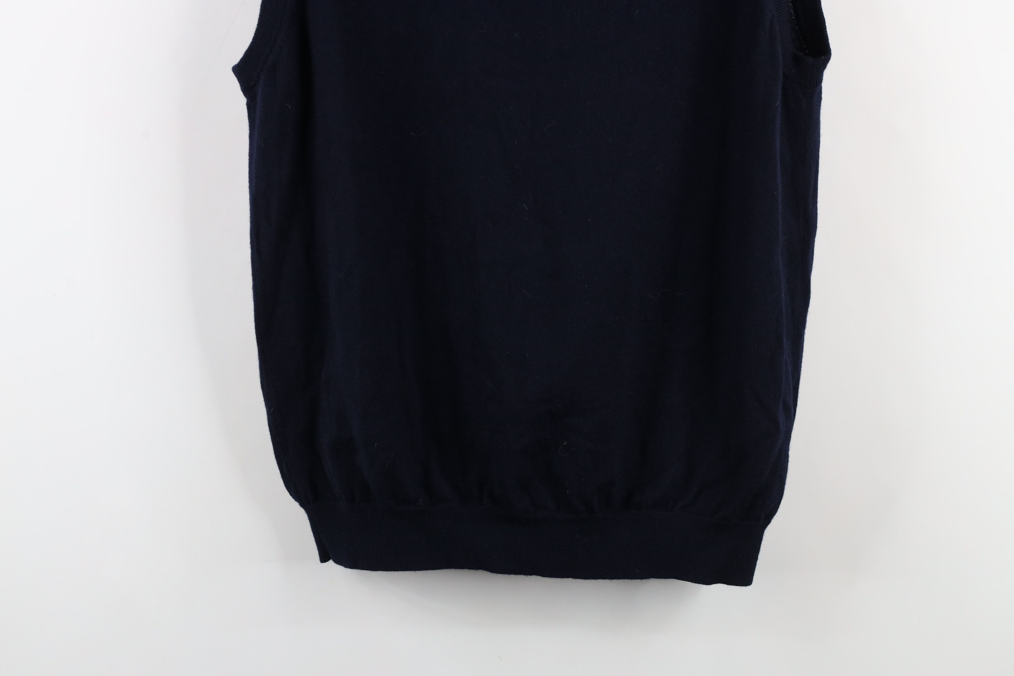 Brooks Brothers × Vintage Brooks Brothers Blank Merino Wool Knit Sweater Vest AS IS Size US L / EU 52-54 / 3 - 10 Thumbnail