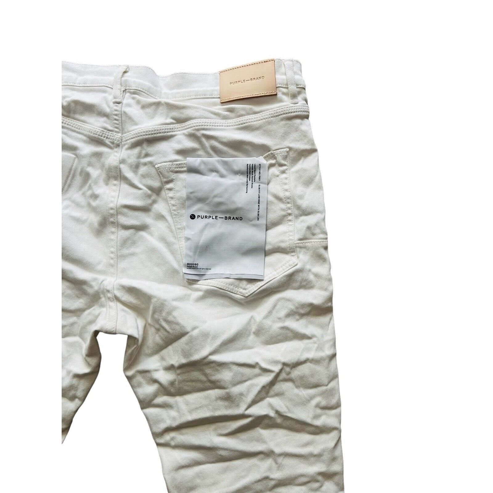 Purple Brand Purple Brand Jeans Mens Slim Fit White P001 $265 Size 33/32 Size US 33 - 6 Thumbnail