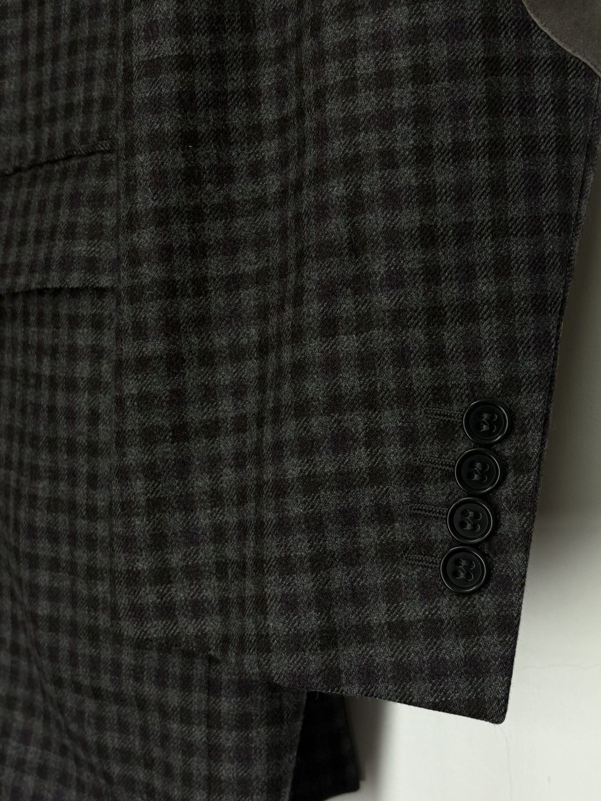 Canali Canali Wool Checkered 2 Button Blazer Jacket Size 54R - 8 Thumbnail