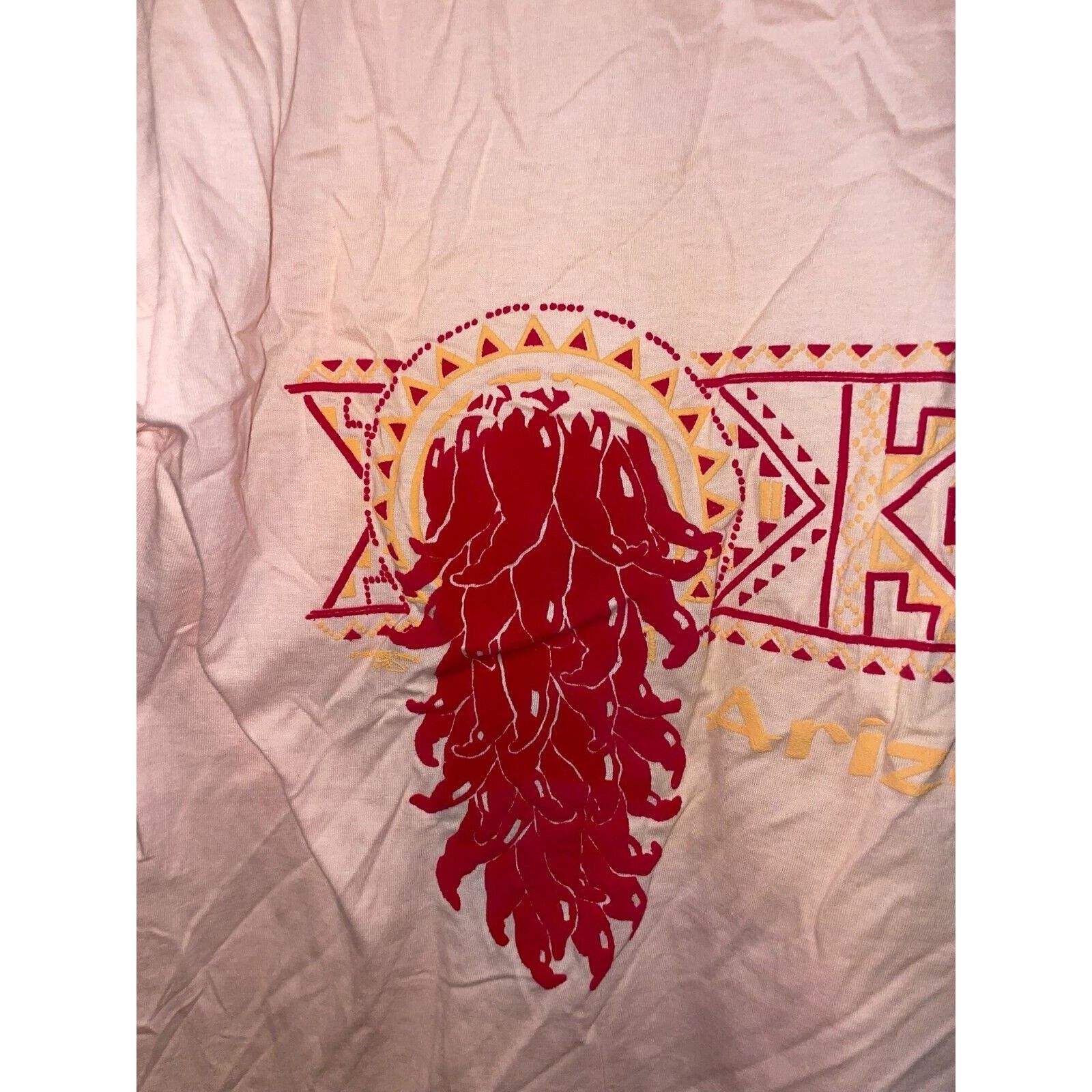 Jerzees Vintage Connecticut Pink Shirt Arizona Test Print Pink Tee L Size US L / EU 52-54 / 3 - 8 Thumbnail