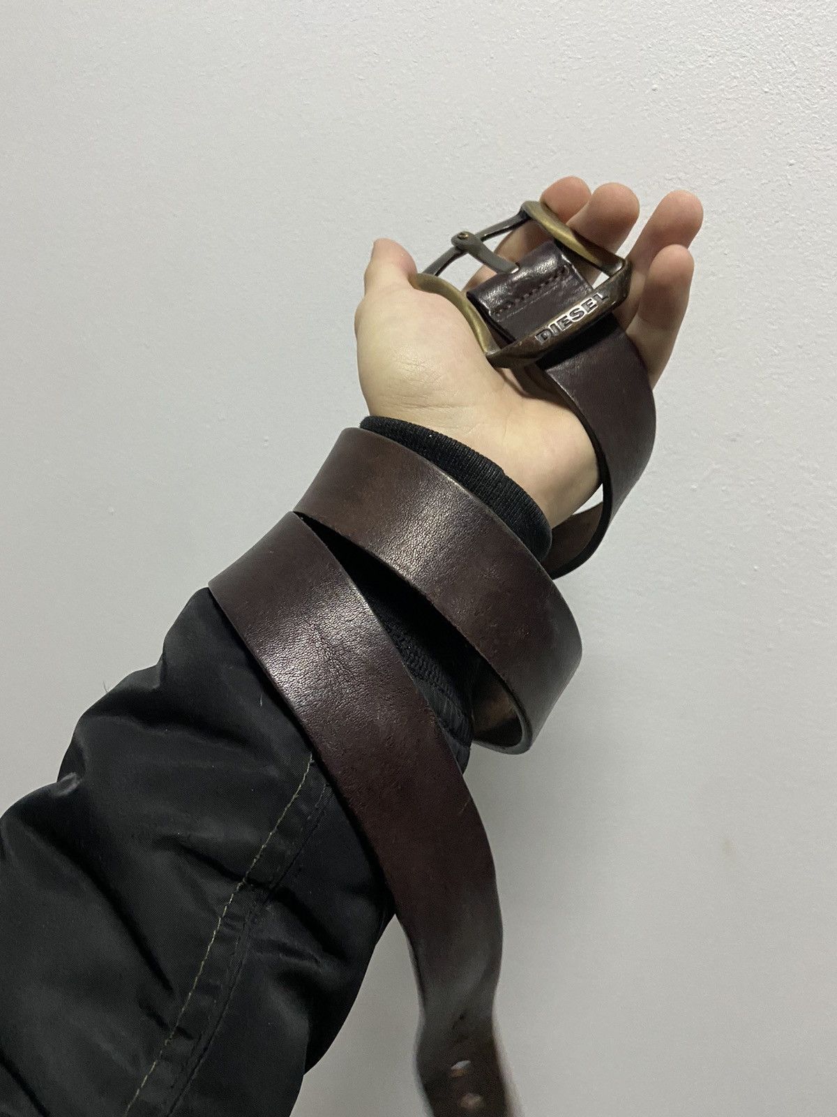 Diesel × Vintage Diesel belt leather vintage made in Italy avant Garde Size ONE SIZE - 3 Thumbnail
