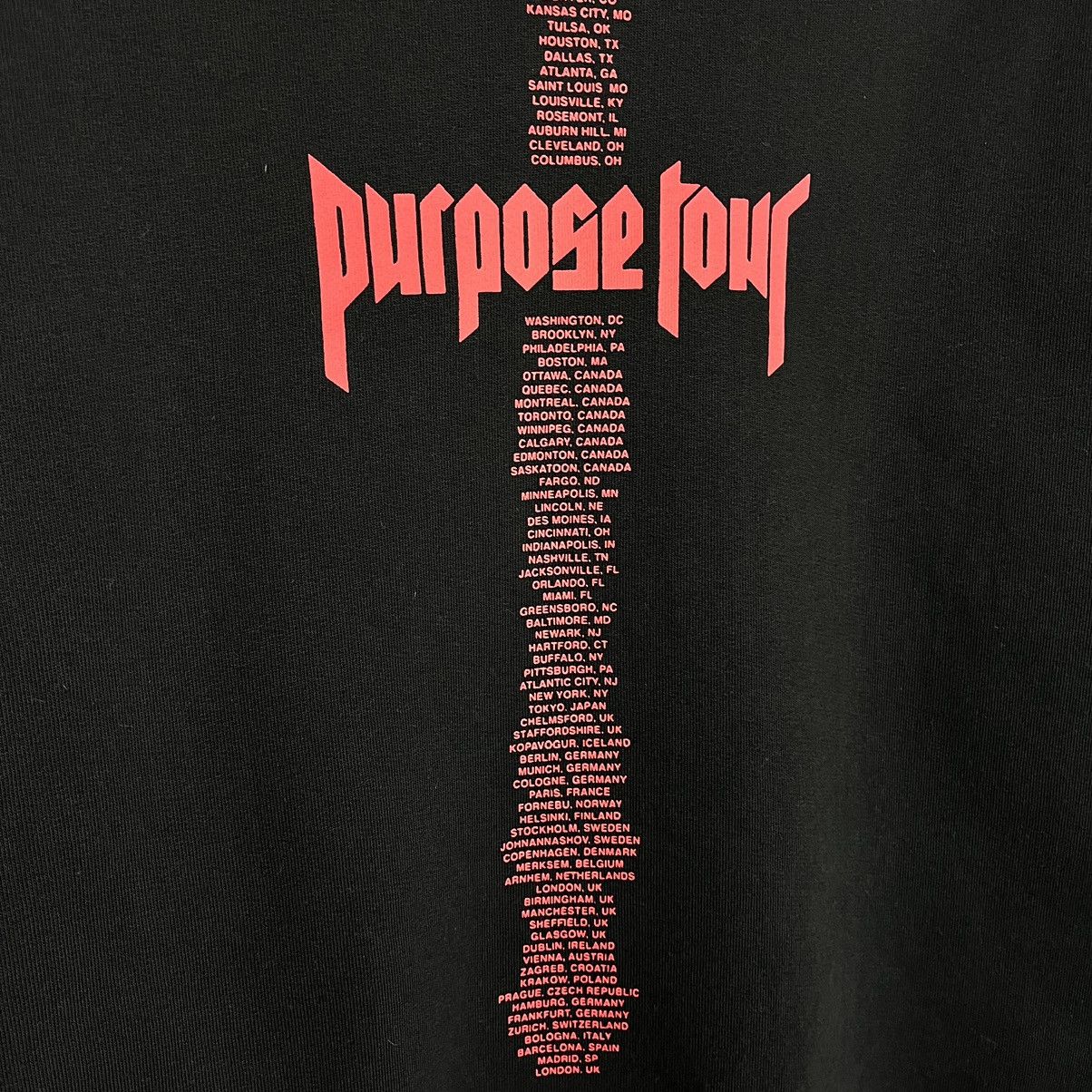 Band Tees Y2K Justin Bieber Purpose Tour Rock Band Sweatshirt Black Size US XS / EU 42 / 0 - 12 Thumbnail