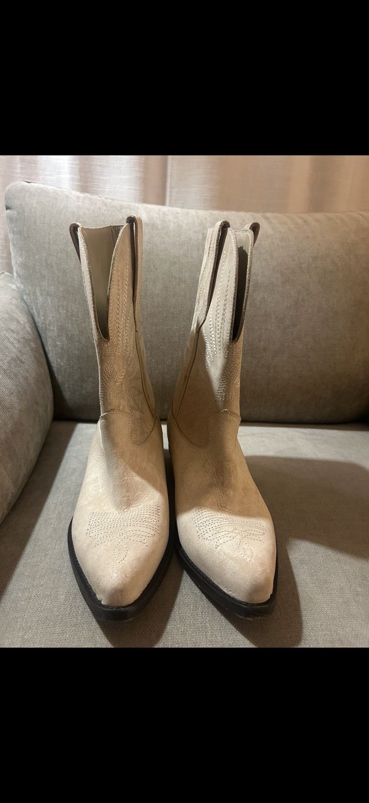 Golden Goose Golden Goose Wish Star Embroidered Leather Western Boots Size US 8 / IT 38 - 4 Thumbnail