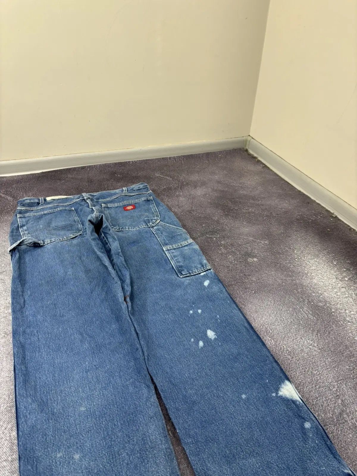 Dickies × Vintage Vintage Dickies Relaxed Fit Painted USA Work Denim Jeans Size US 36 / EU 52 - 3 Thumbnail