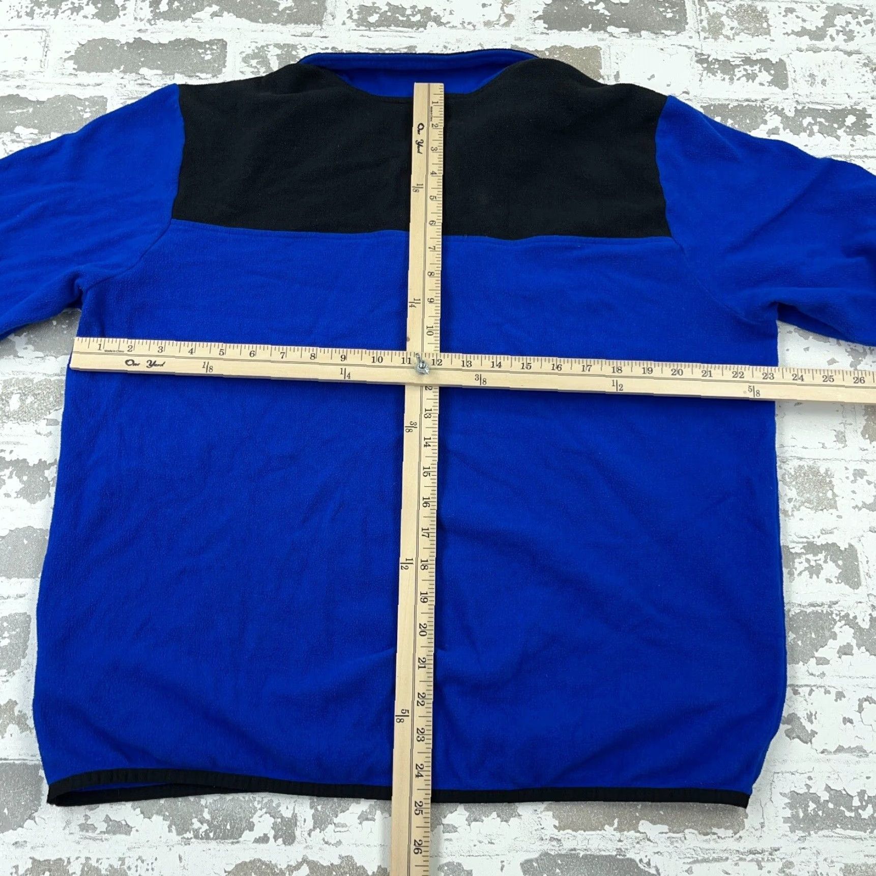The North Face North Face Sweater Men XL Blue Black Fleece Pullover Lightweight Thin Snap T Mens Size US XL / EU 56 / 4 - 7 Thumbnail
