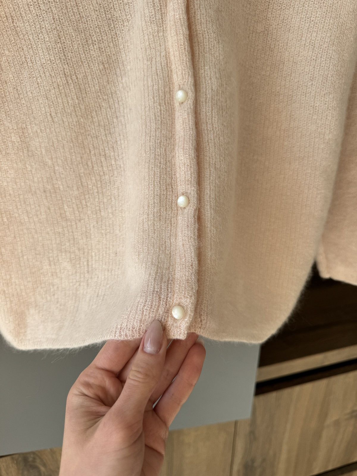 Sezane La Maille Sezane Paris Kid Mohair Cardigan Size XS / US 0-2 / IT 36-38 - 2 Thumbnail