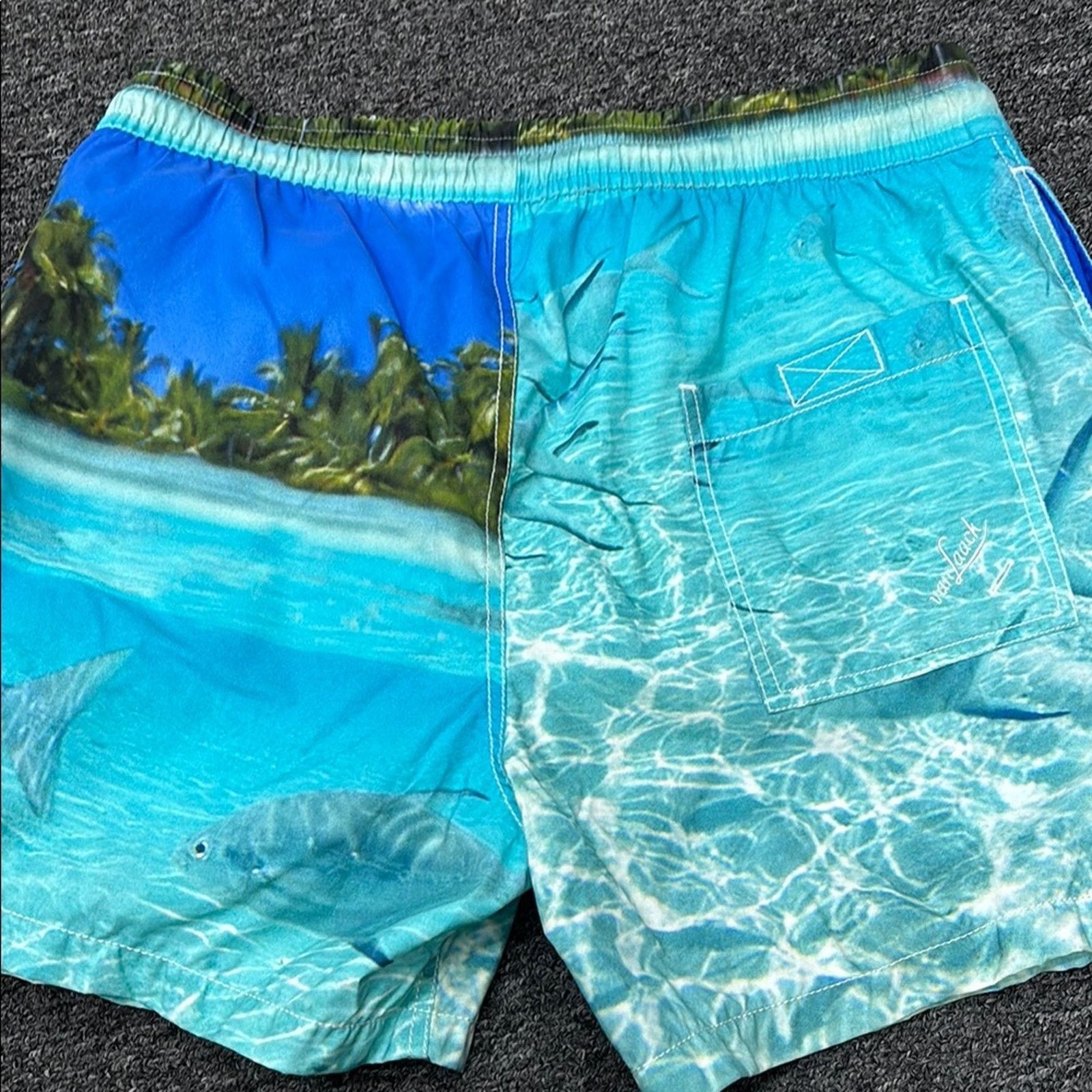 Other NWT Van Laack Men's Oceanic Blue Swim Trunks Size M Size US 32 / EU 48 - 5 Thumbnail