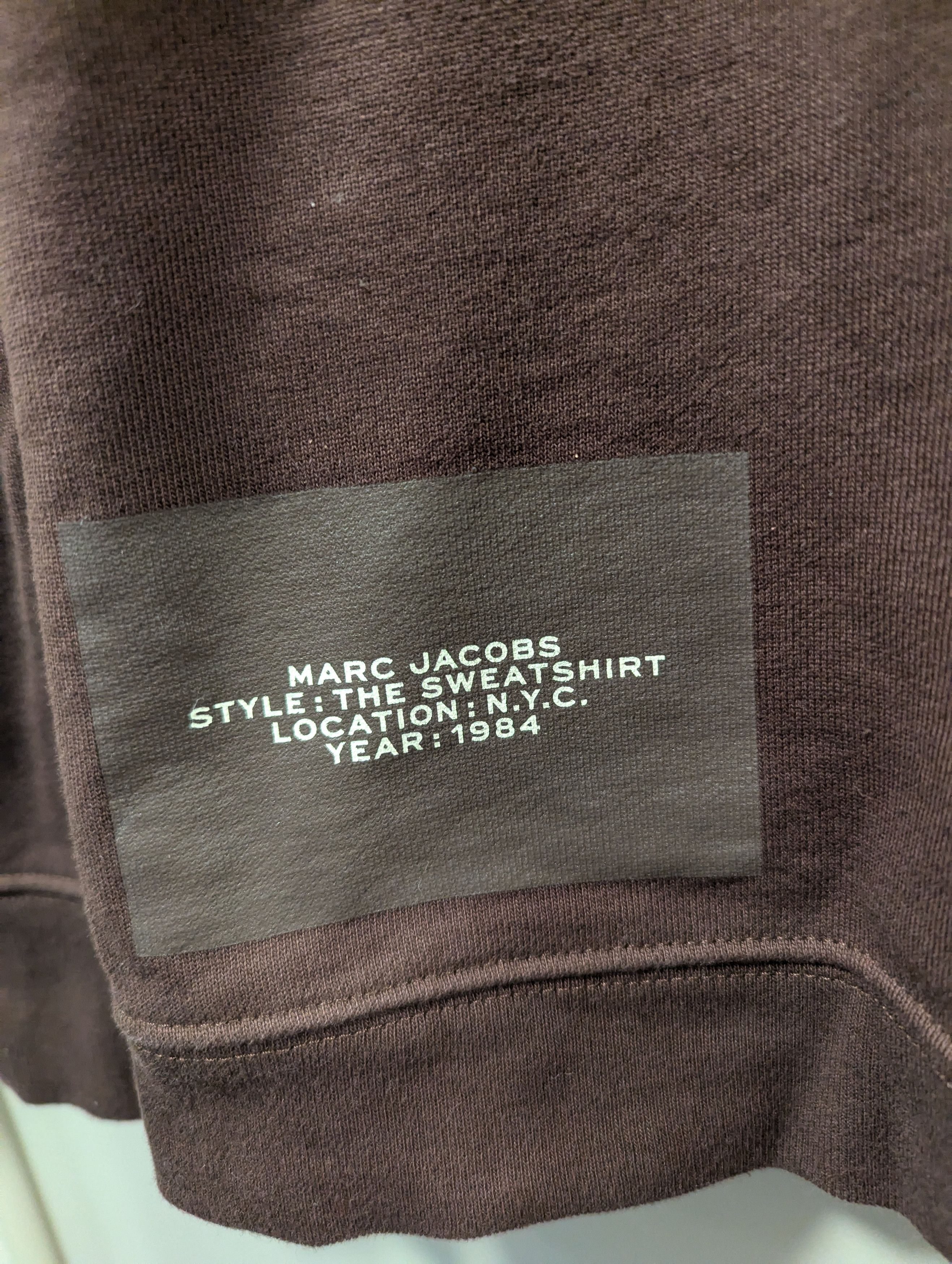 Marc Jacobs "The Sweatshirt" Embroidered Logo Crewneck Size US M / EU 48-50 / 2 - 2 Thumbnail