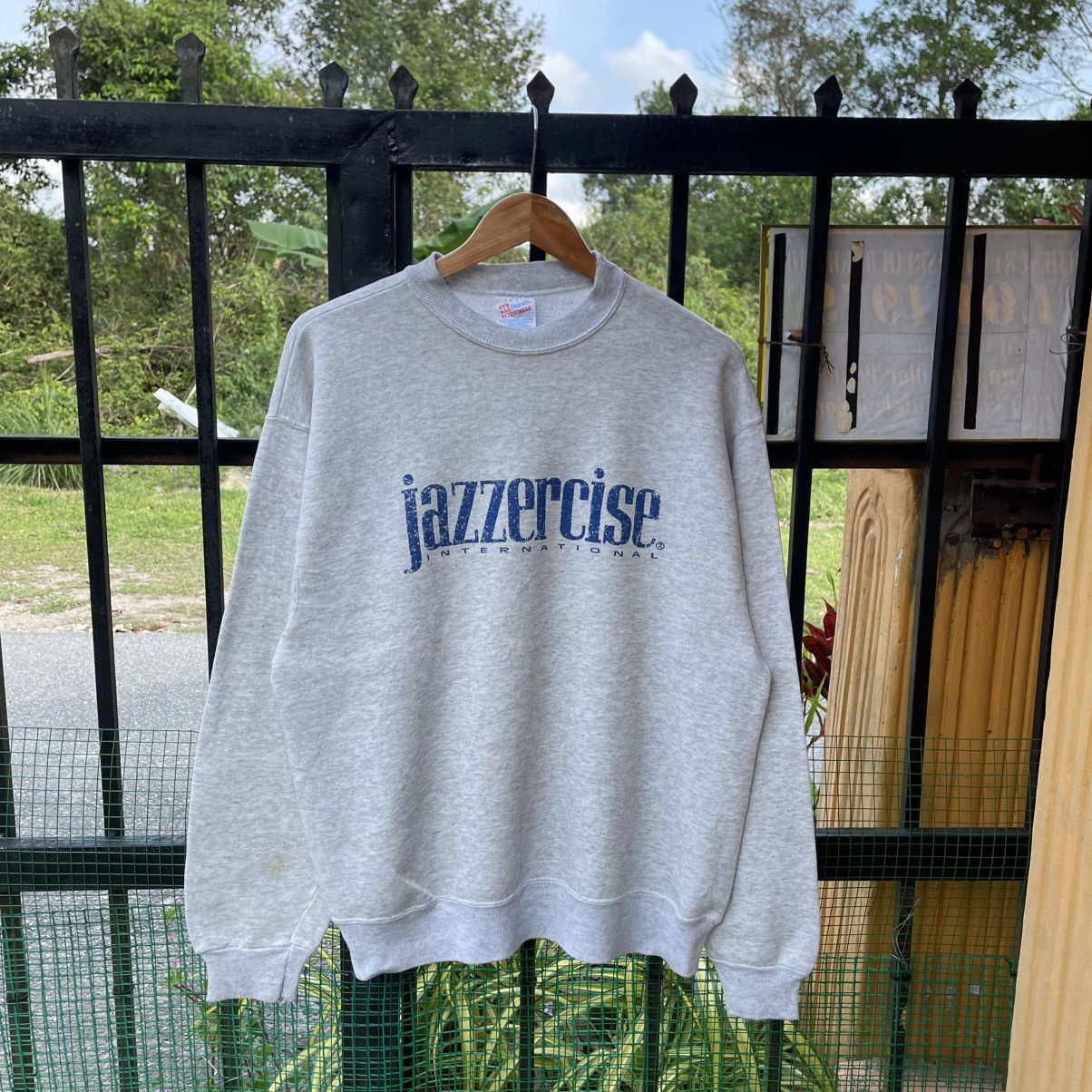 Vintage 🔥Vintage 90s Jazzercise International Distress Sweatshirts Size US M / EU 48-50 / 2 - 1 Thumbnail