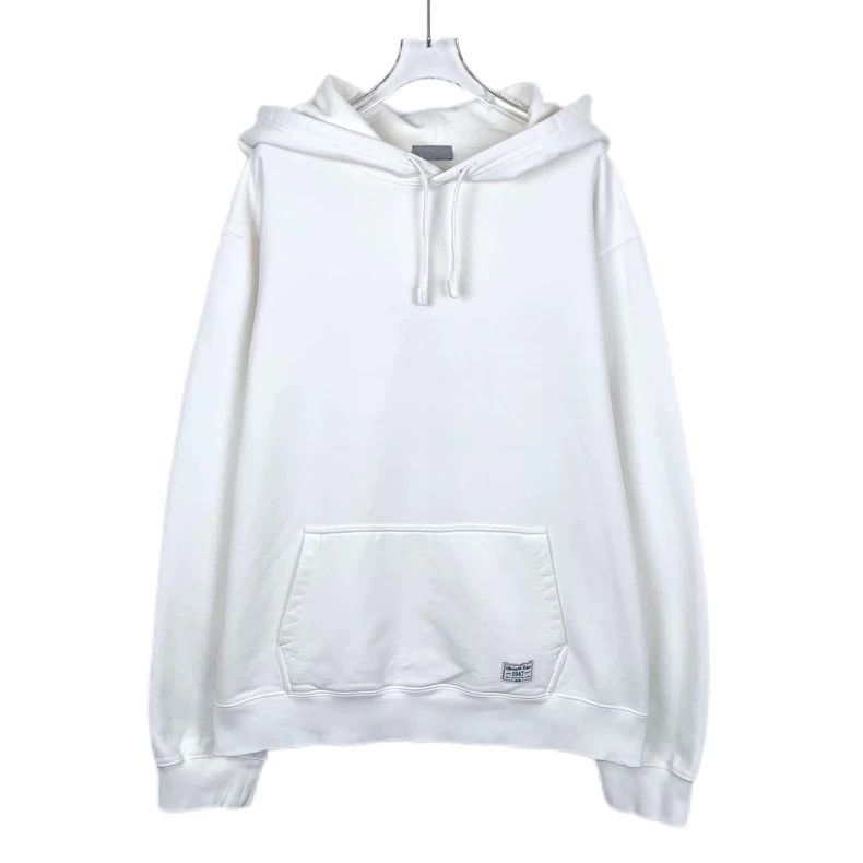 GucciWhite logo letter embroidery cotton hooded drawstring