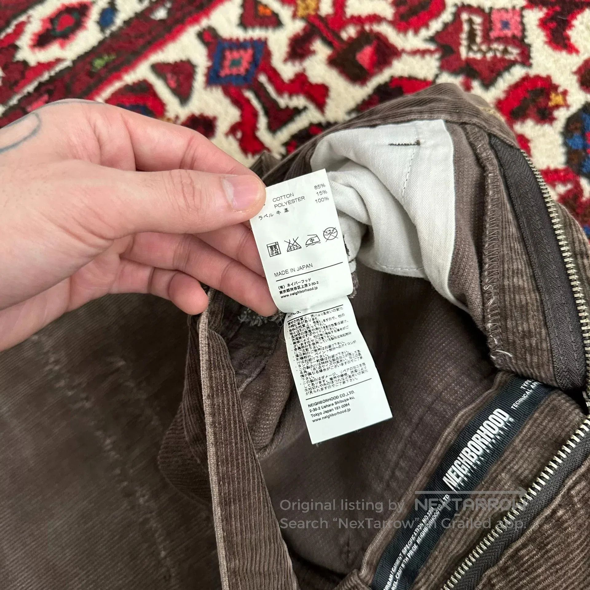 Neighborhood Neighborhood 08EX Corduroy Jeans S. Size US 26 / EU 42 - 6 Thumbnail