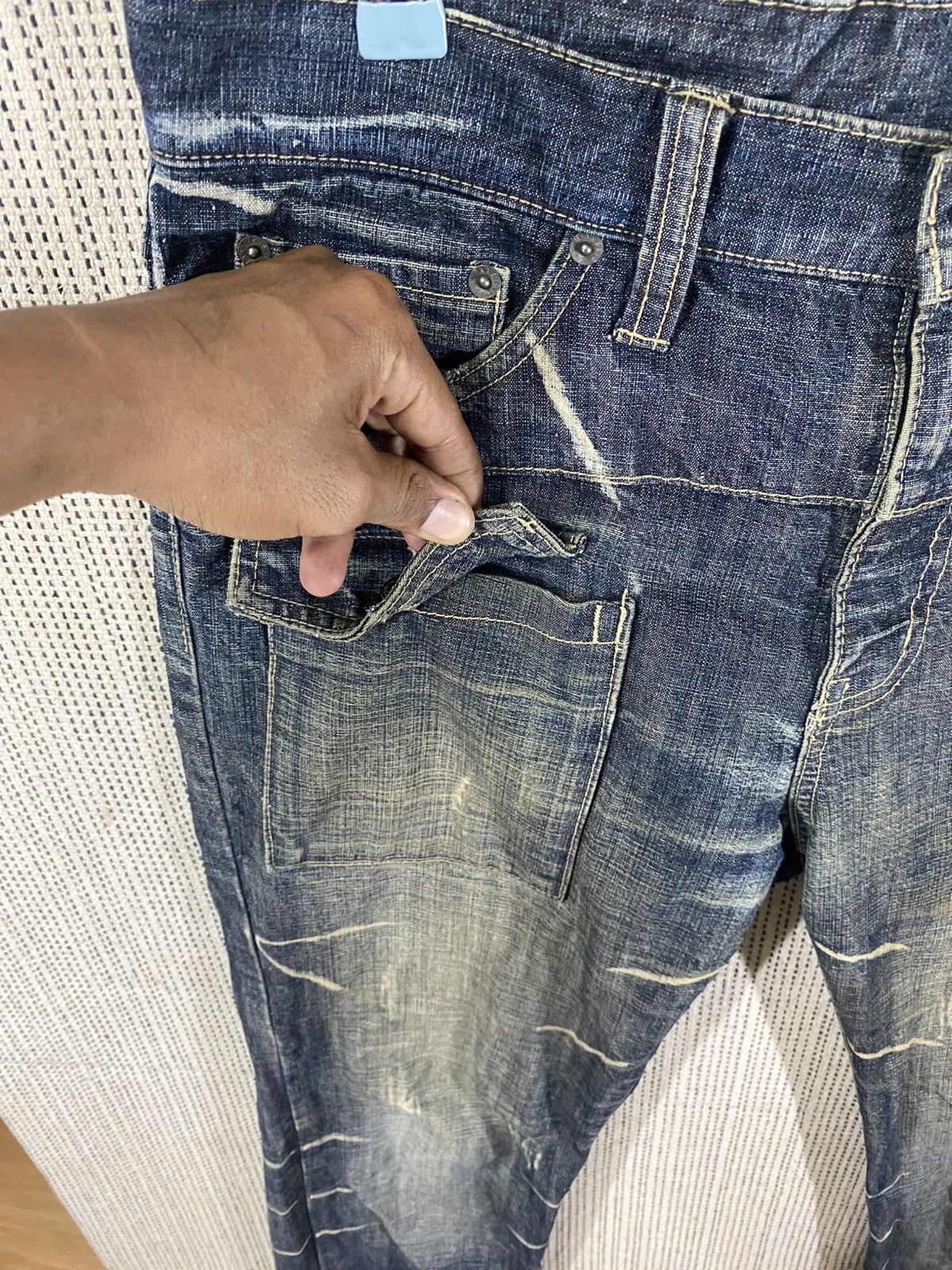 PPFM PPFM Distressed Jeans – VERY RARE ARCHIVE Size US 34 / EU 50 - 6 Thumbnail