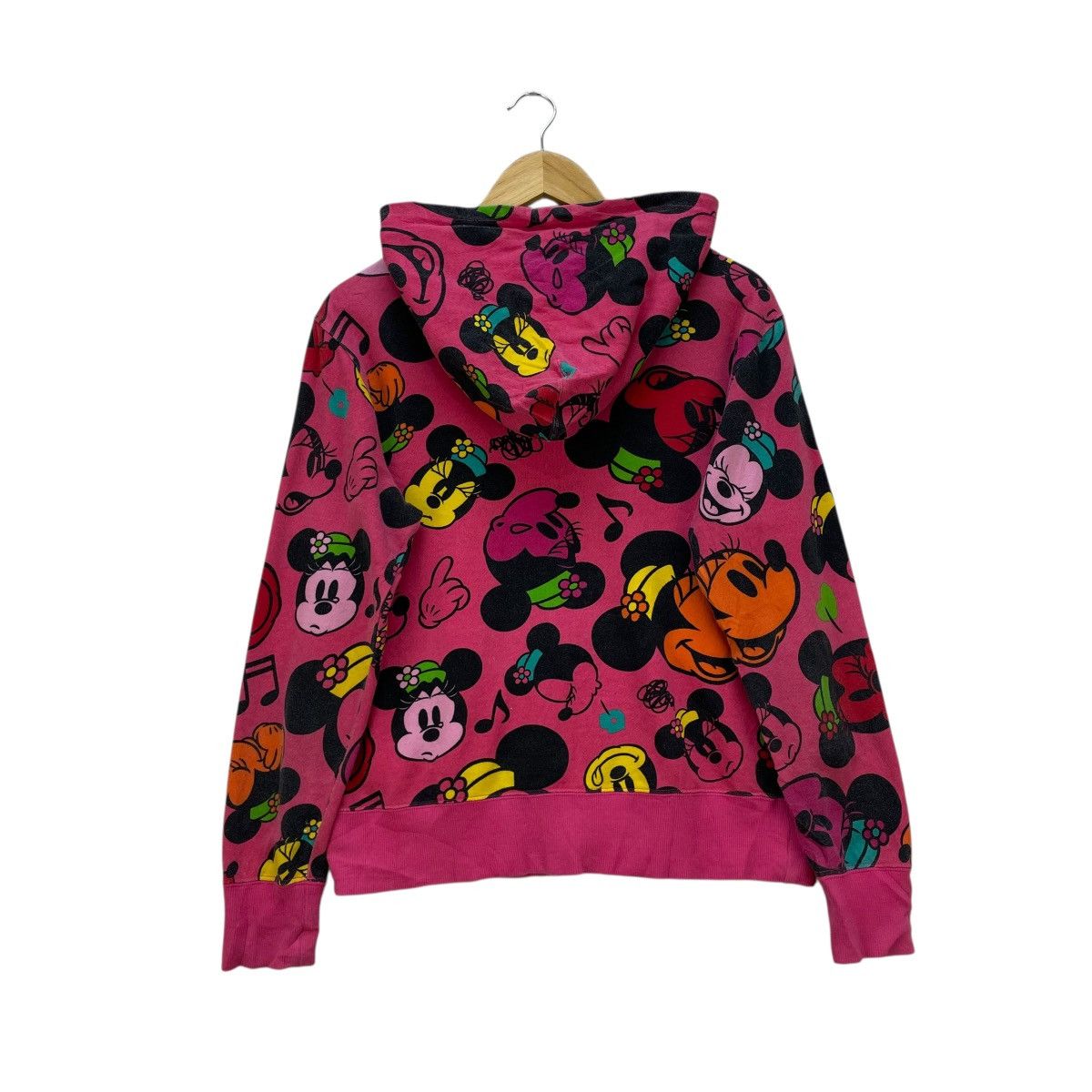 Mickey Mouse 💥Vintage Mickey Mouse Fullprint Hooded Size M / US 6-8 / IT 42-44 - 2 Thumbnail