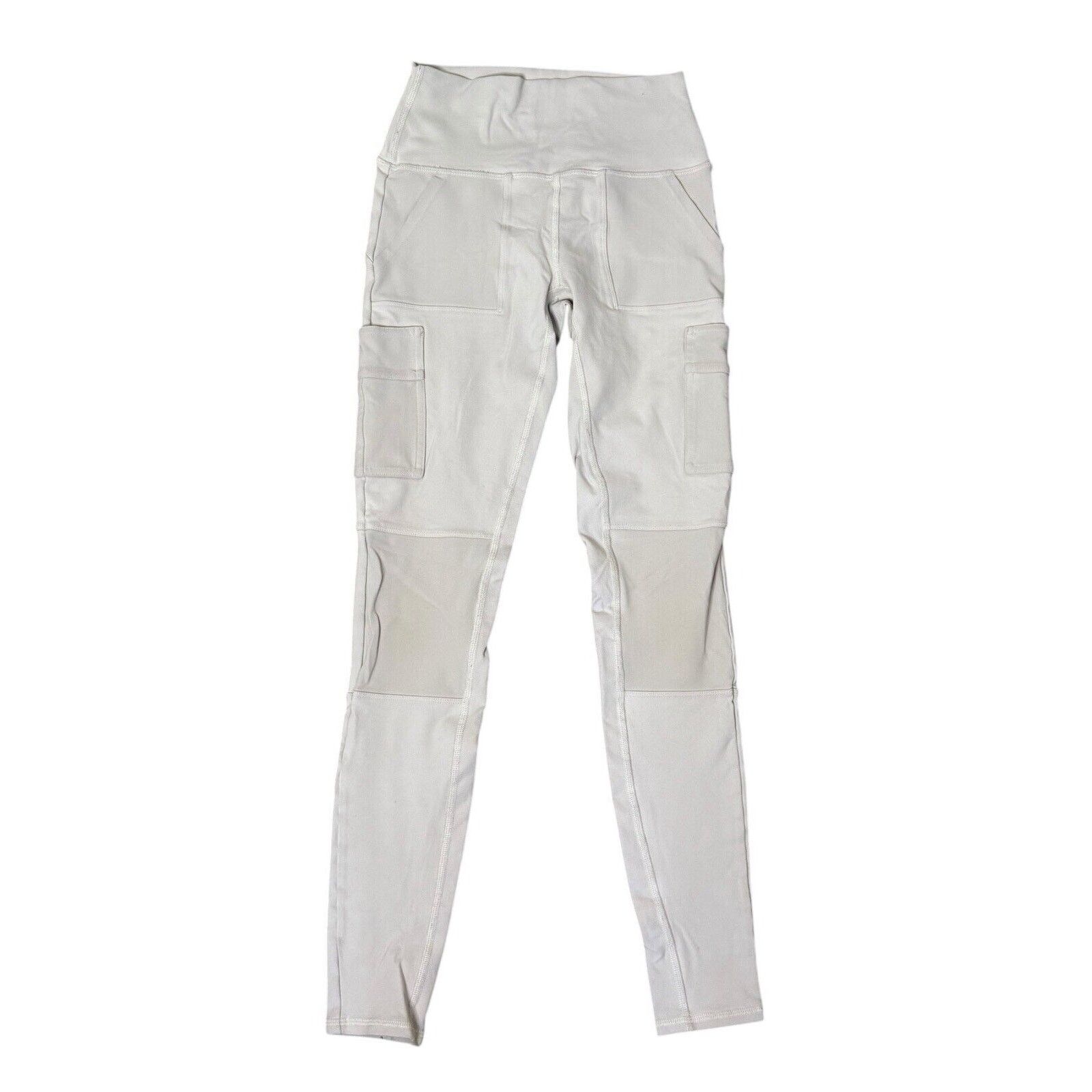 Alo ALO Yoga Airbrush High-Waist Cargo Legging 4 Pockets Bone XS Size 26" / US 2 / IT 38 - 2 Thumbnail