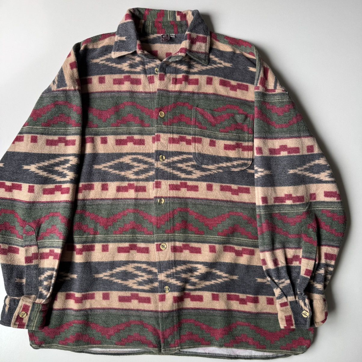 Polo Ralph Lauren × Vintage Vintage Flannel Aztec Cotton Shirt XL Ralph Lauren Style Size US XL / EU 56 / 4 - 8 Thumbnail