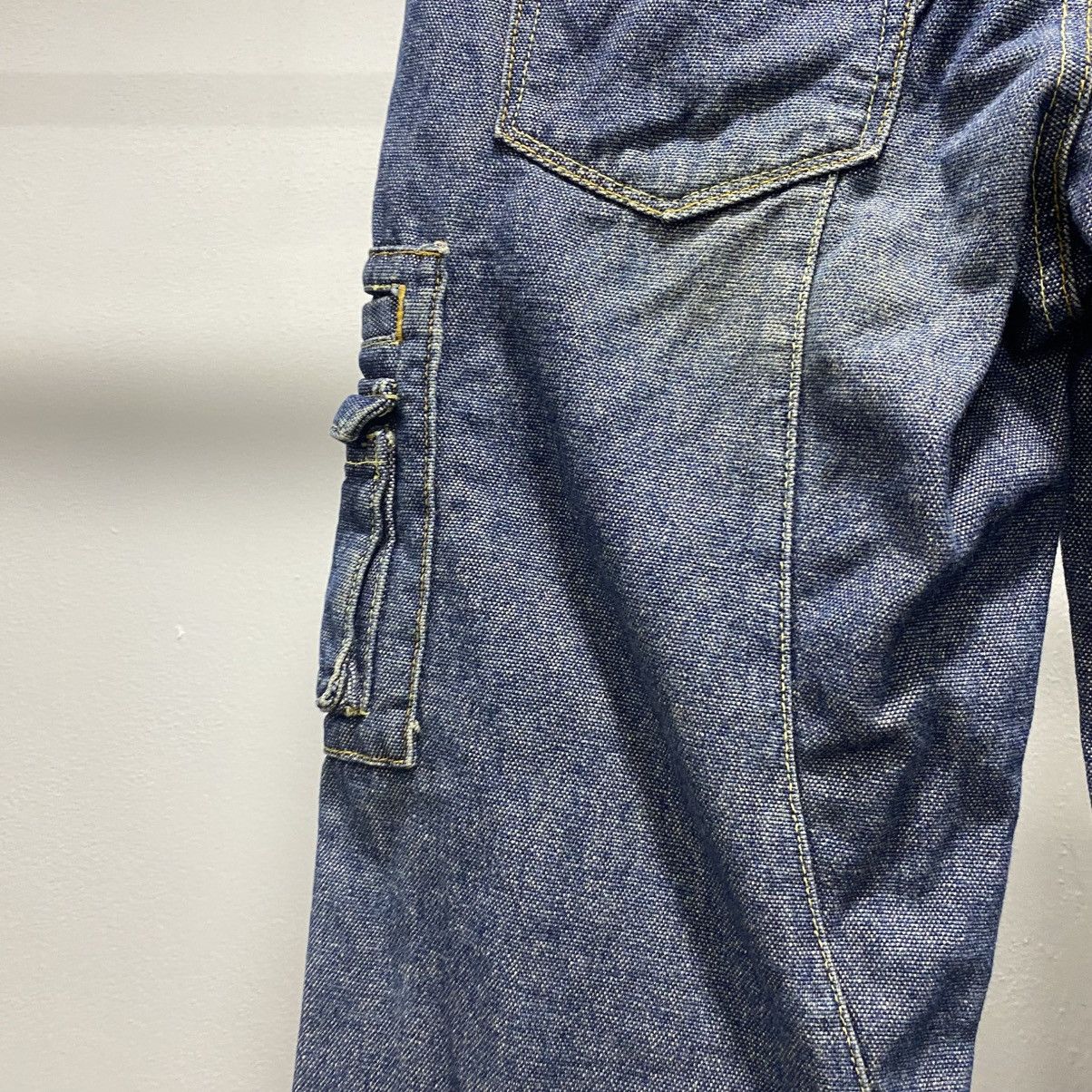 Vintage CRAZY☠️ Eastboy Fly Button Denim Cargo like Hysteric Mud Size US 33 - 9 Thumbnail