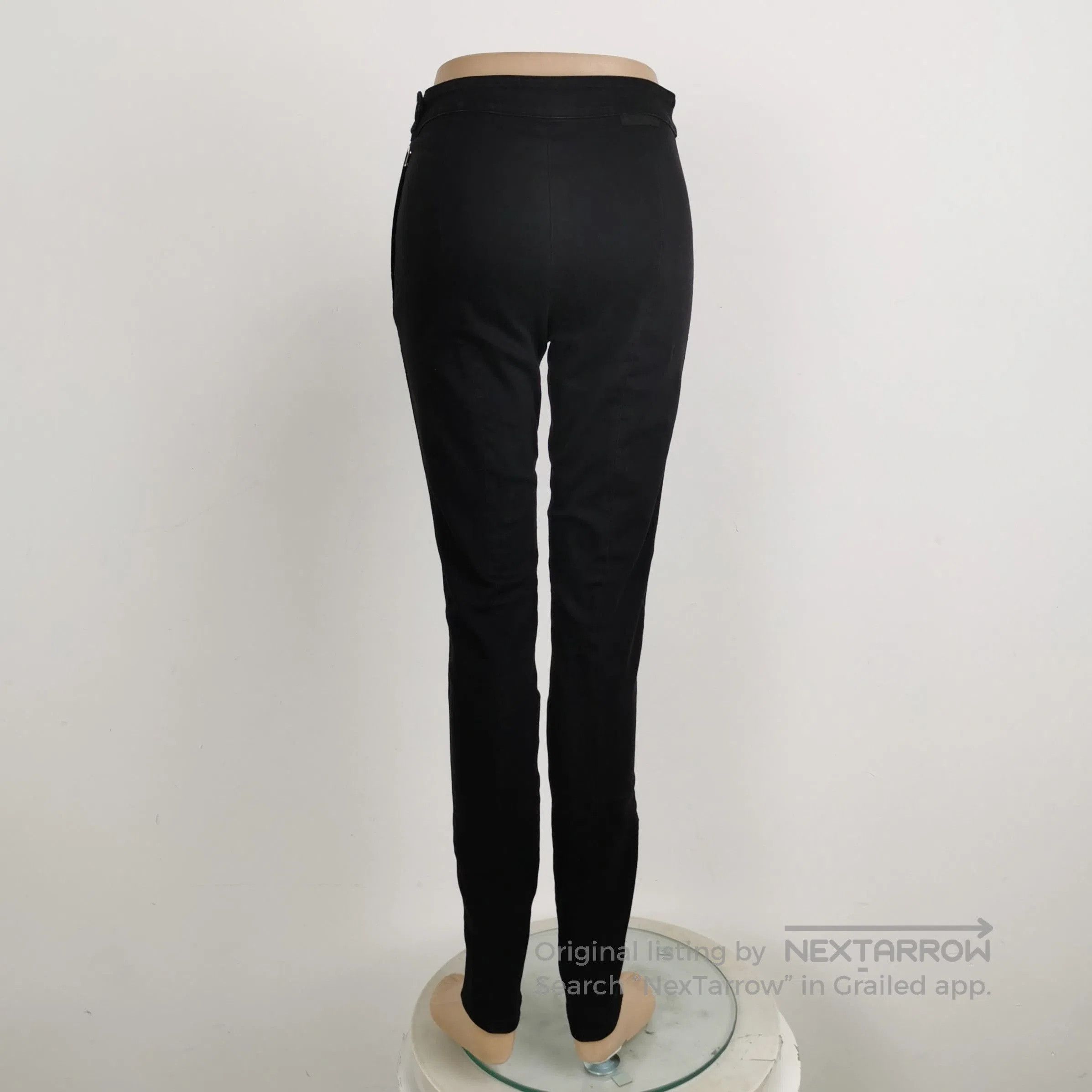 Prada Prada Black Slim Fit Cotton Trousers Size 27 . Size 27" / US 4 / IT 40 - 2 Thumbnail