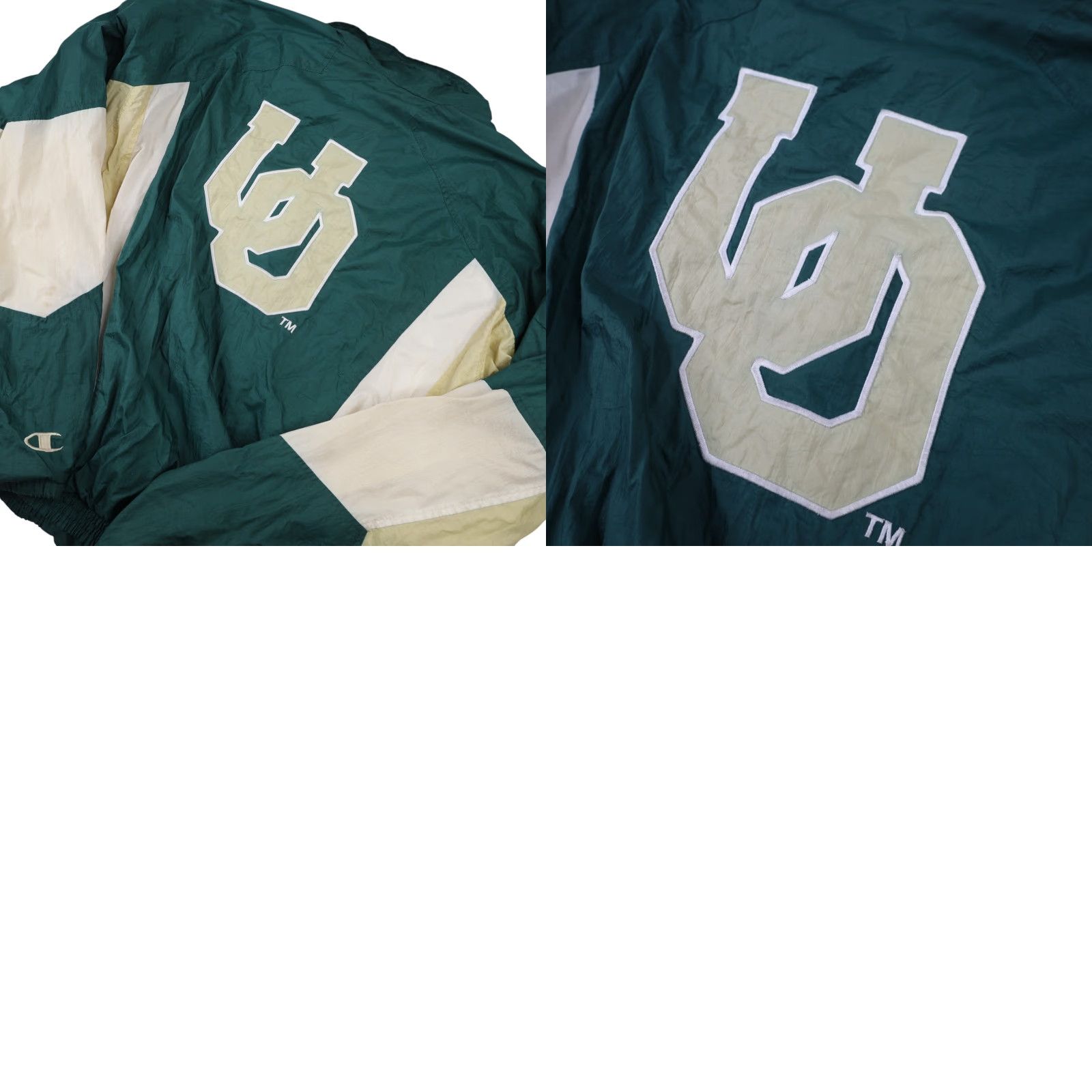 Champion VINTAGE Champion University of Oregon Ducks Windbreaker Jacket Mens Large Green 90s Big Logo Size US L / EU 52-54 / 3 - 9 Thumbnail