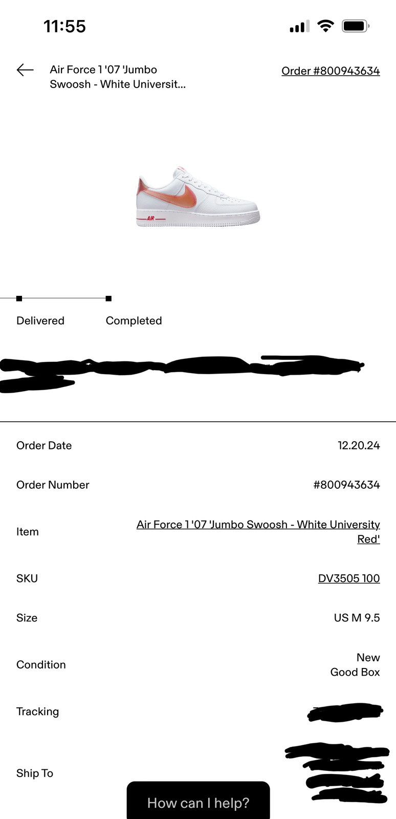 Nike Nike Air Force 1 ‘Jumbo Swoosh University Red’ Size US 9.5 / EU 42-43 - 8 Thumbnail