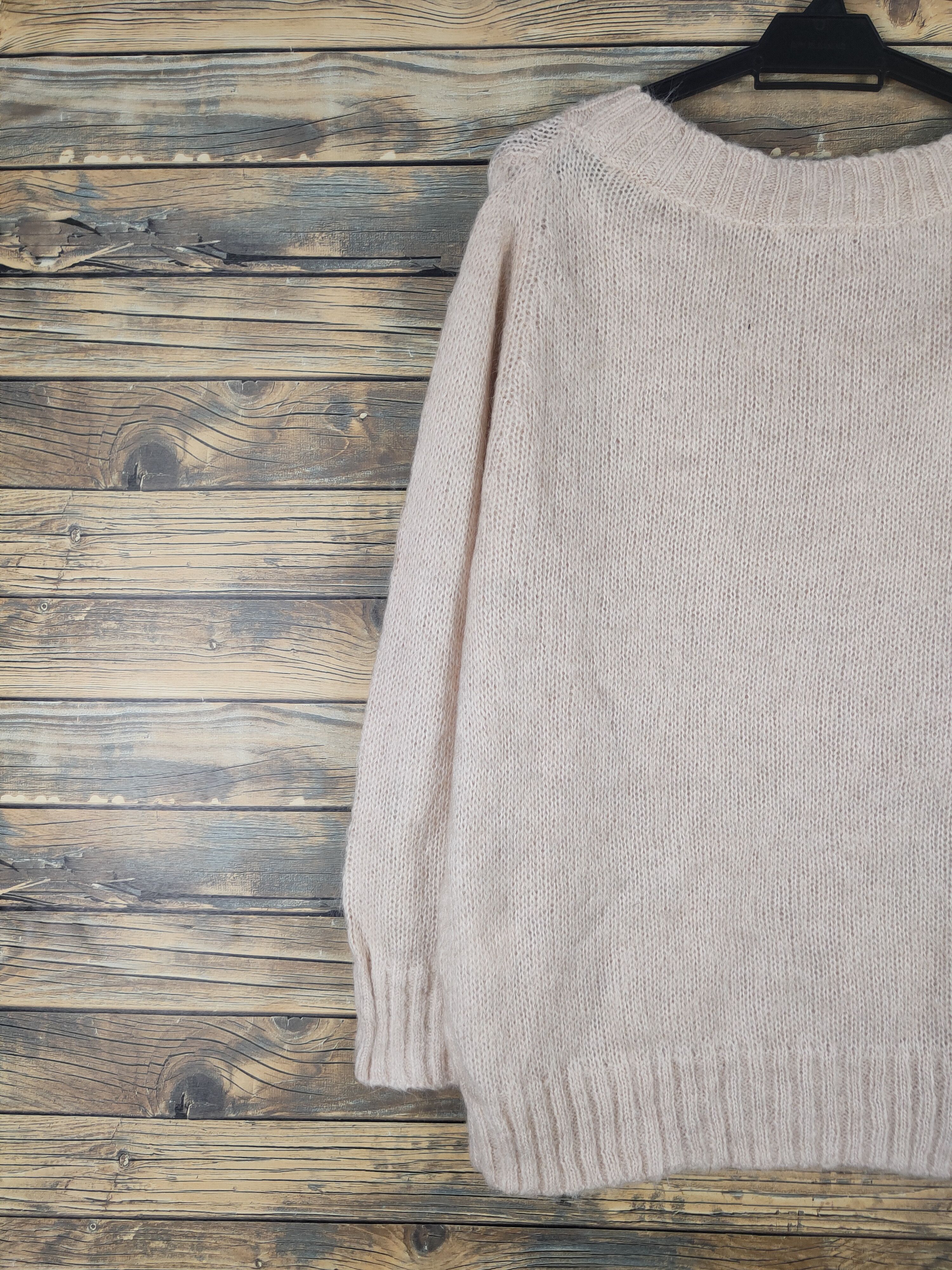 Global Work × Vintage Global Work Light Orange Knitwear Sweatshirts #W1525 Size US L / EU 52-54 / 3 - 8 Thumbnail