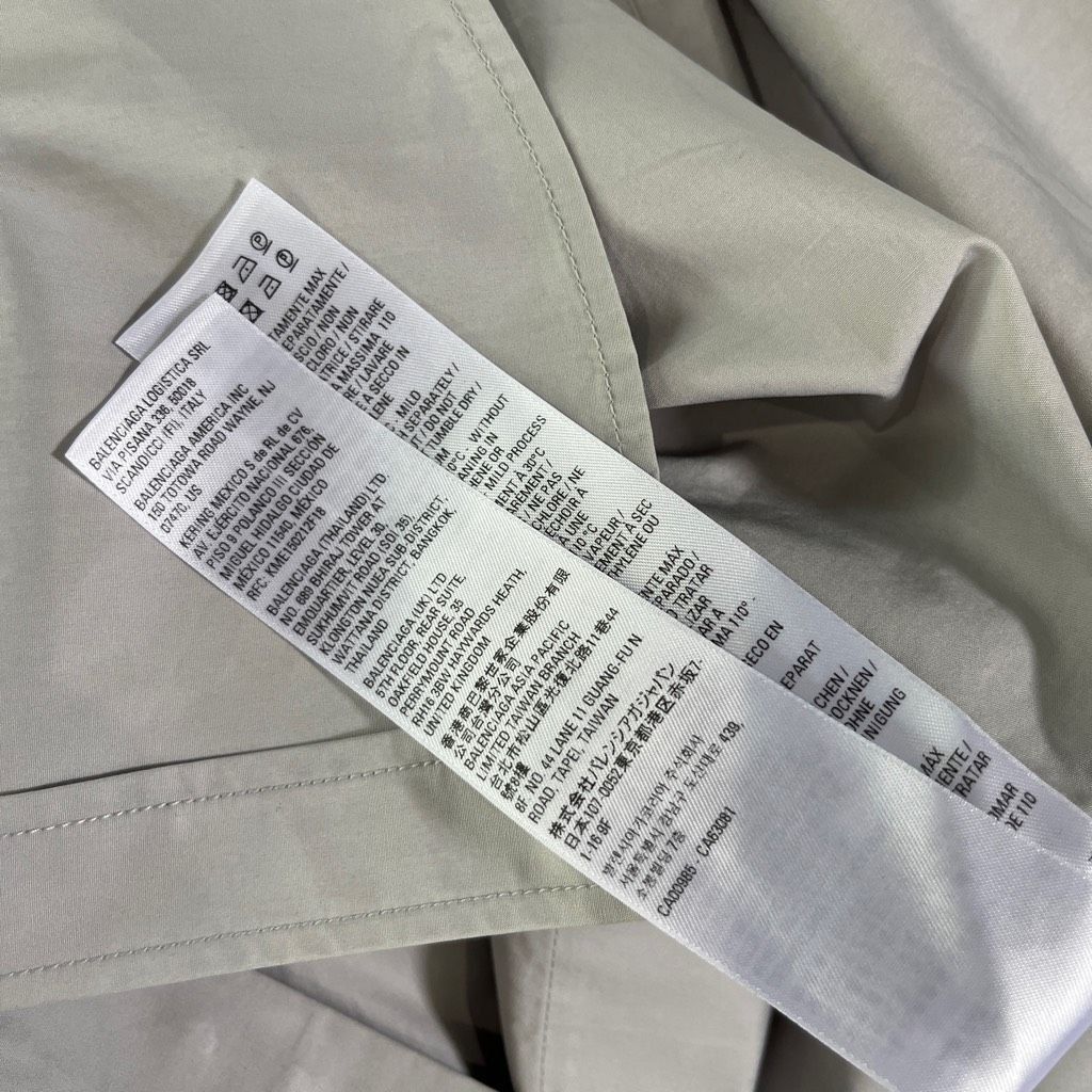 Balenciaga Balenciaga Fitted Wrap Shirt in Light Grey Size M / US 6-8 / IT 42-44 - 14 Thumbnail