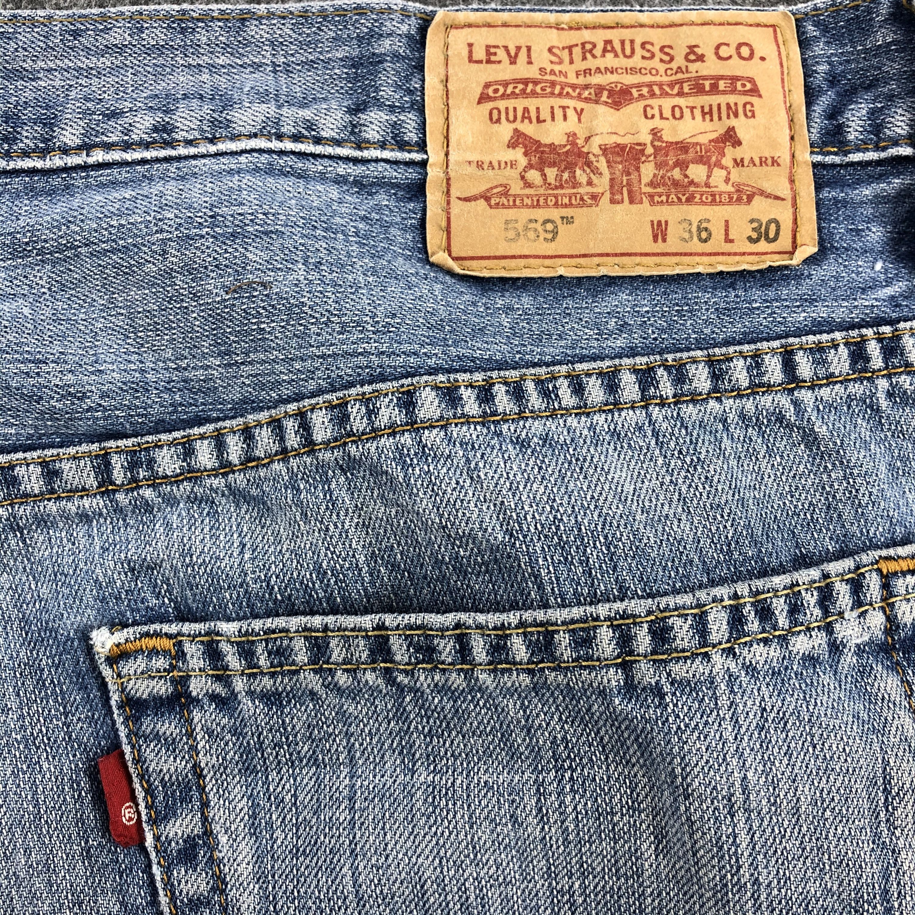 Levi's × Vintage 90s Vintage Blue Wash Levis 569 Jeans-JM1899 Size US 40 / EU 56 - 6 Thumbnail