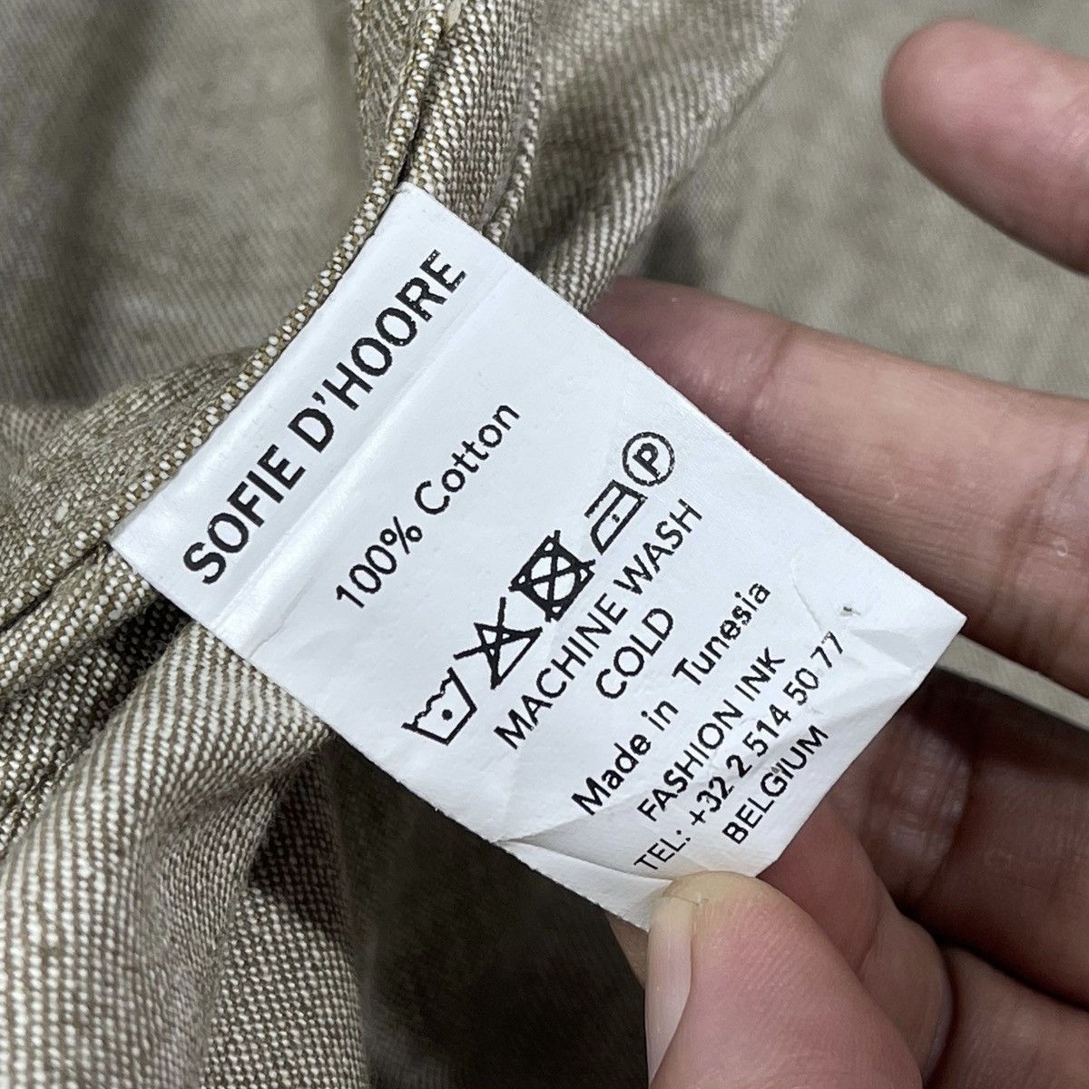 SOFIE D'HOORE Vintage Sofie D’Hoore Belgium Minimalist Cotton Wrap Jacket Size XS / US 0-2 / IT 36-38 - 13 Thumbnail