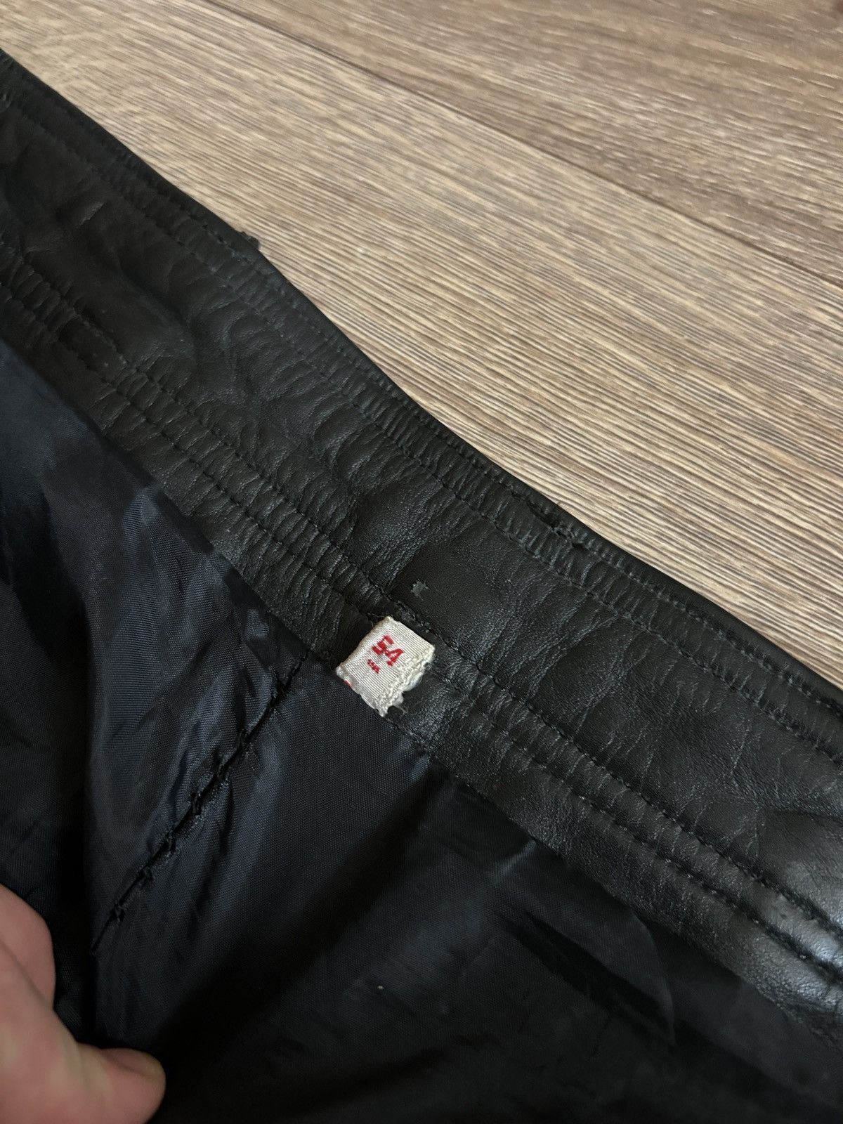 Genuine Leather Vintage Cow boys biker leather pants mens avant-garden Size US 31 - 5 Thumbnail