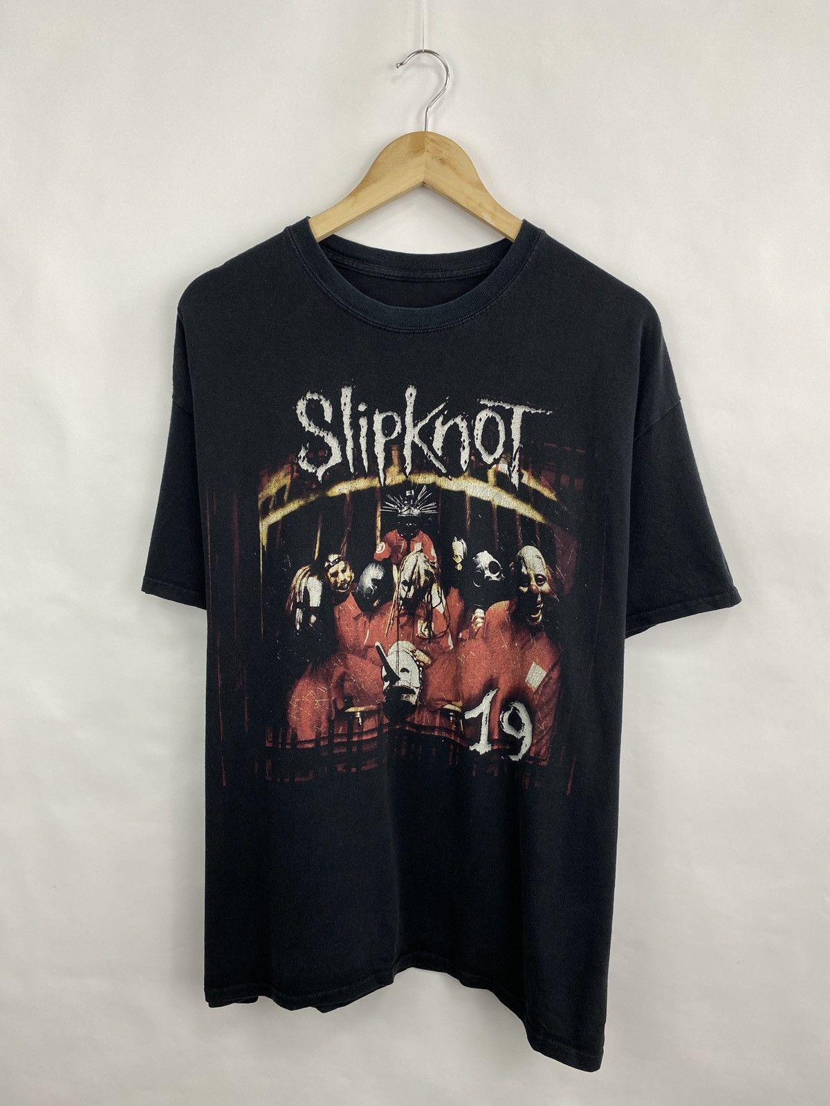 Slipknot 🇺🇸 Vintage Slipknot Debut Album 1999-2018 Rock Band T-Shirt Size US XL / EU 56 / 4 - 3 Thumbnail