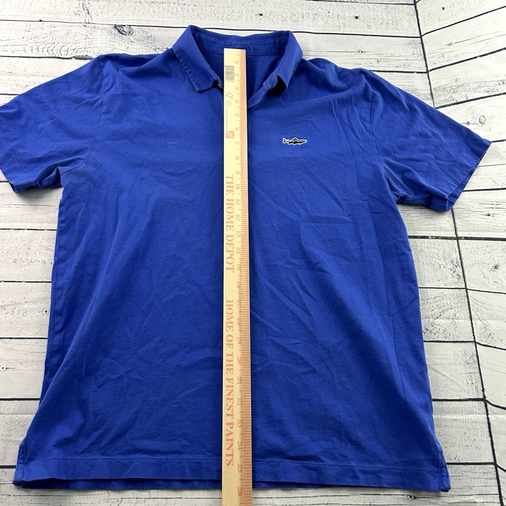 Patagonia Patagonia Shirt Men's Medium Blue Short Sleeve Button Polo Fitz Roy Trout Collection Casual Cotton Shirt Mens Regular Fit Button-Up Polo Blue Size US M / EU 48-50 / 2 - 4 Thumbnail