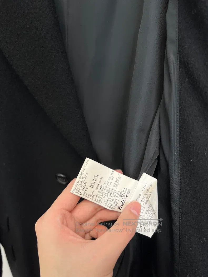 Comme des Garcons Comme Des Garcons Wool shoulder-padded blend overcoat Size L / US 10 / IT 46 - 8 Thumbnail