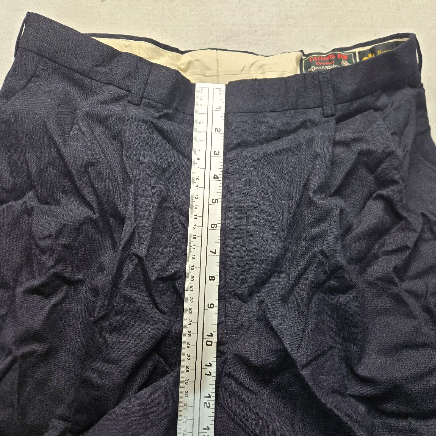 Vintage Deansgate Pants Adult Men’s 34W x 30L Navy Blue Dress Pants Size US 34 / EU 50 - 5 Thumbnail