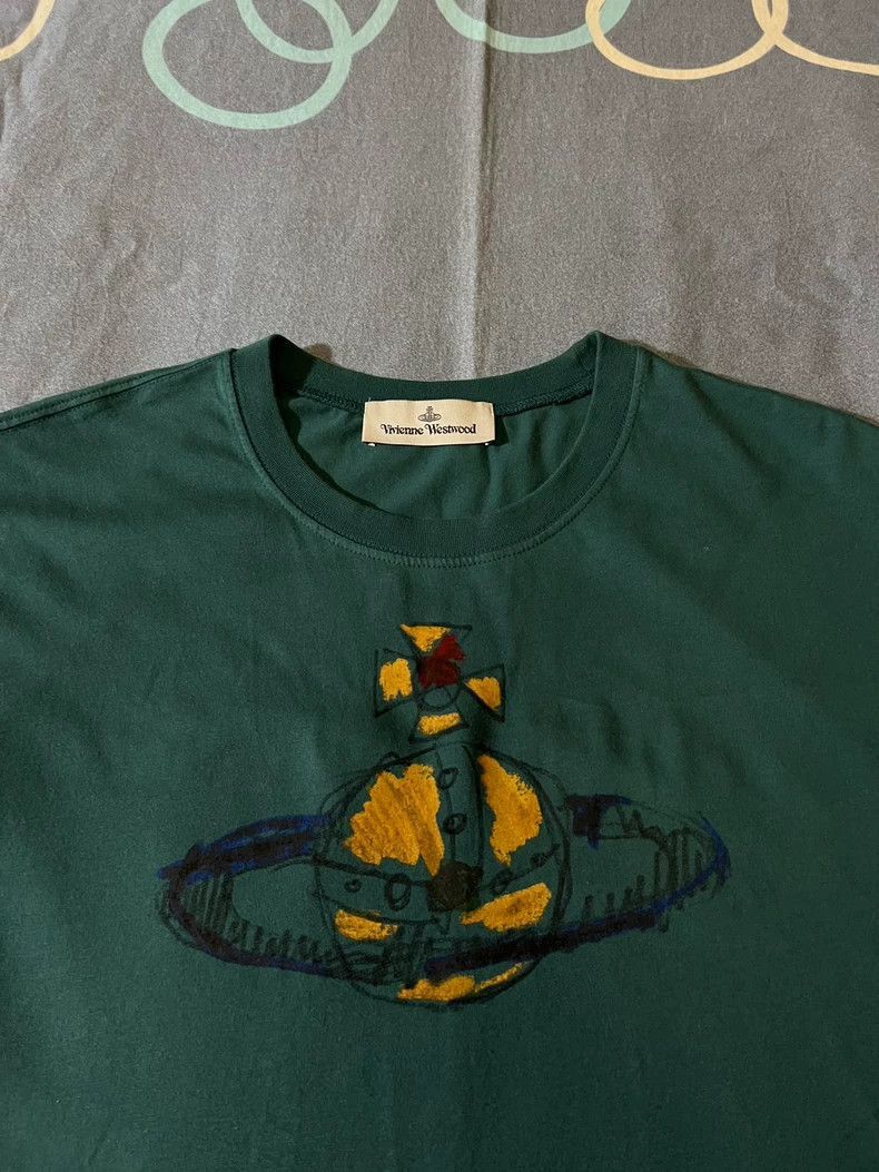 Vivienne Westwood Vivienne Westwood Saturn Embroidered Short Sleeve T-Shirt Size US XL / EU 56 / 4 - 8 Thumbnail